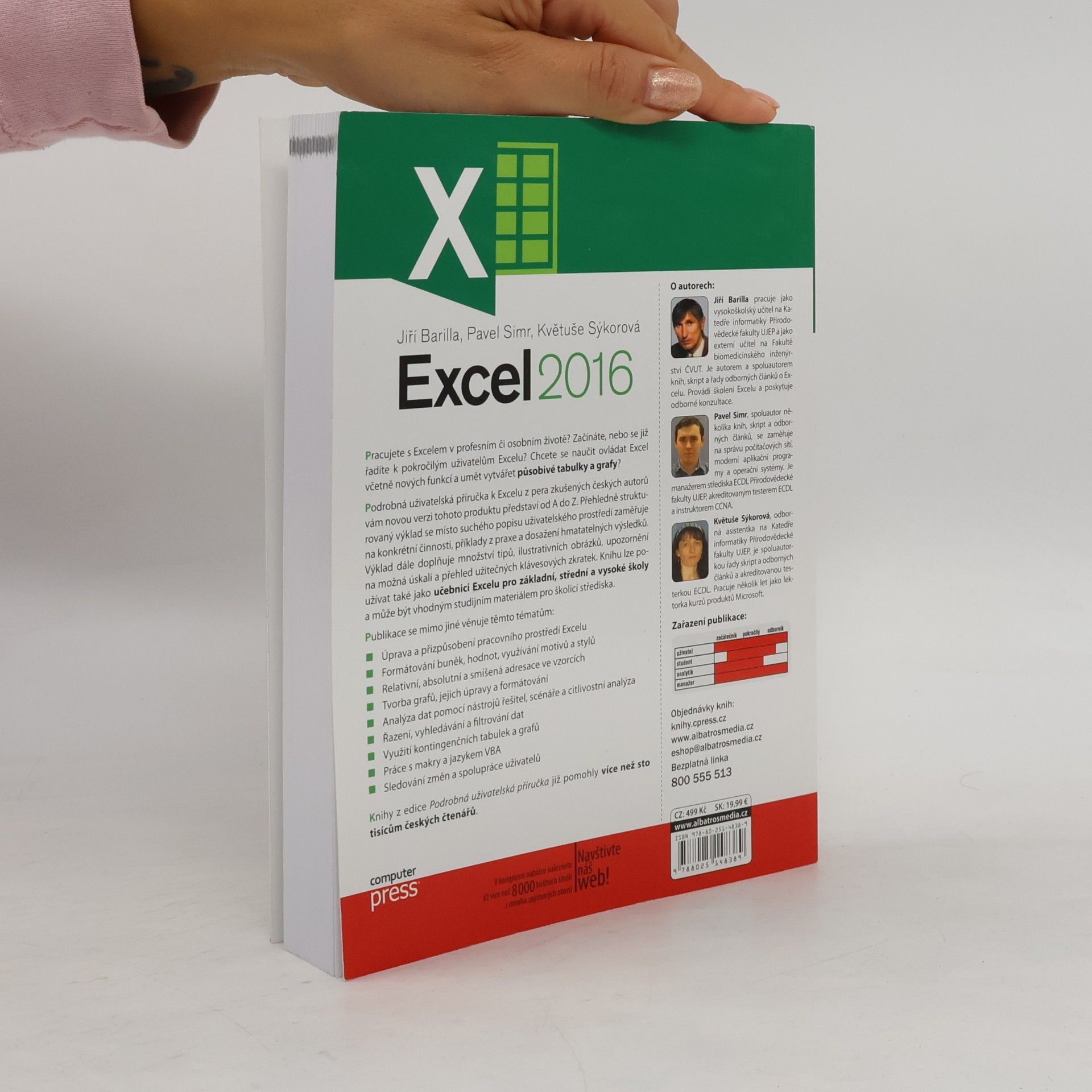 Jiří Barilla Microsoft Excel 2016 : podrobná uživatelská příručka