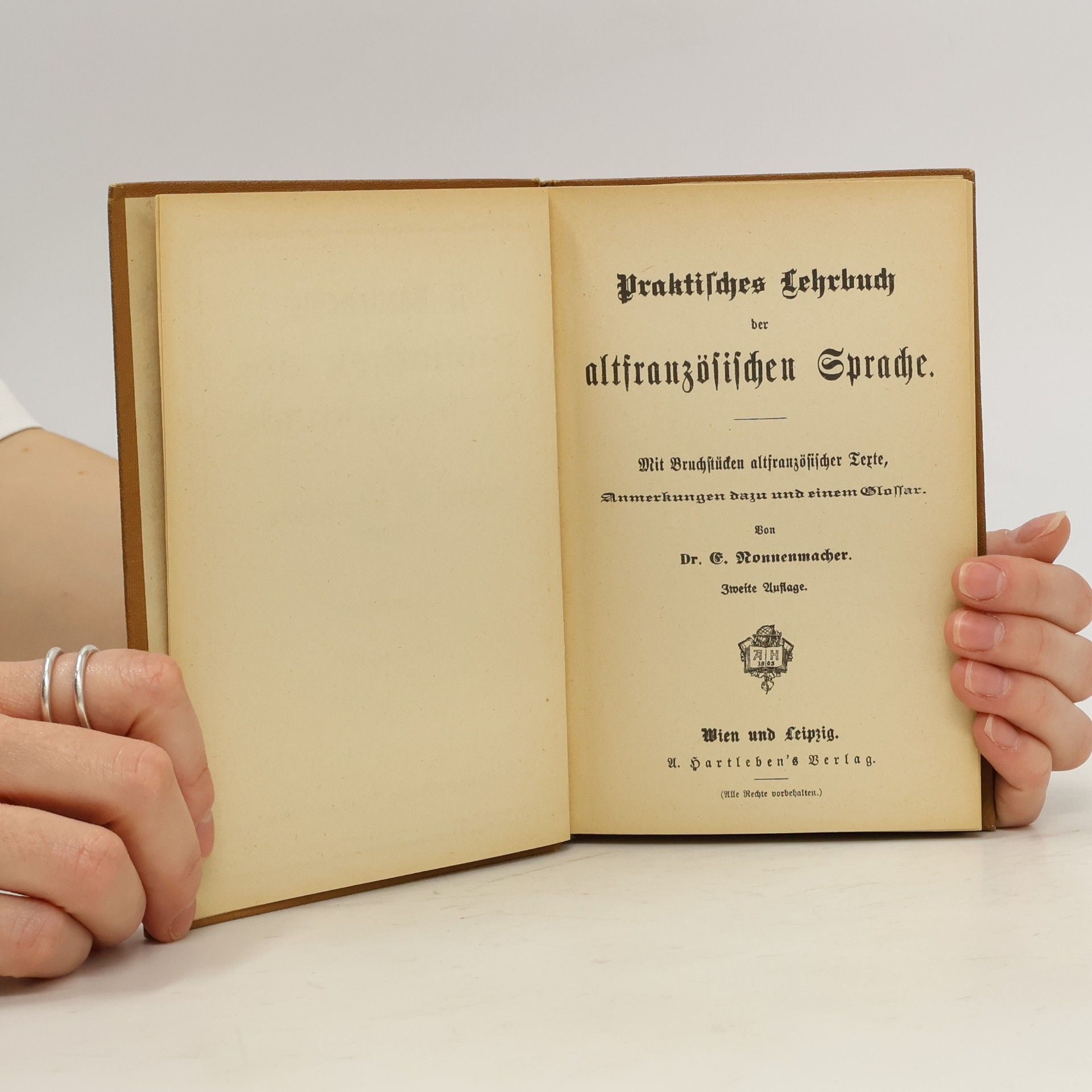 Dr. E. Nonnenmacher Praktisches Lehrbuch der altfranzösischen Sprache