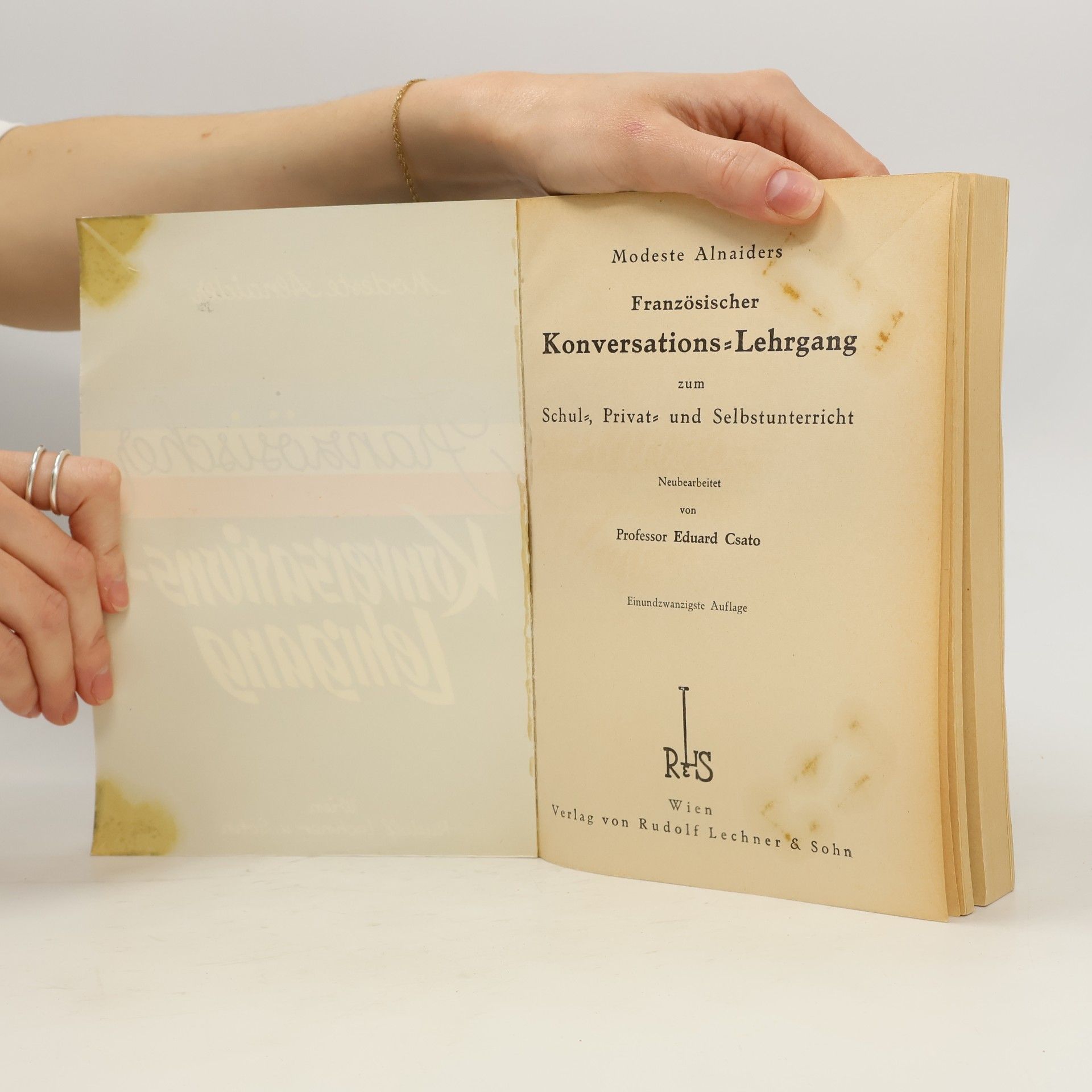 Eduard Csato Französischer Konversation=Lehrgang