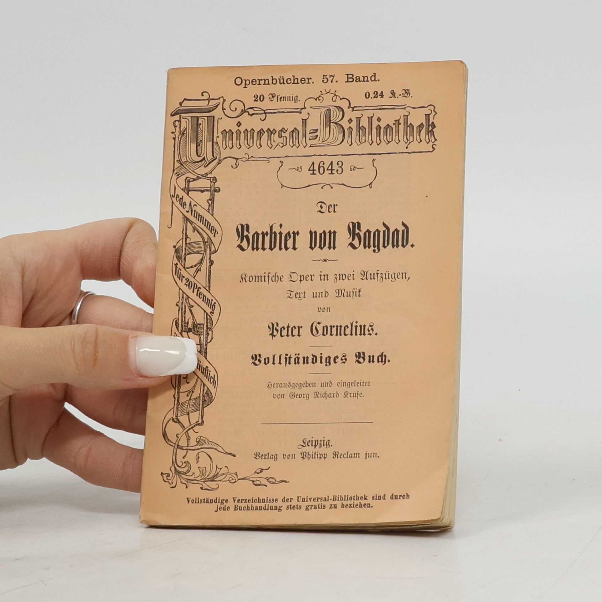 Peter Cornelius Der Barbier von Bagdad