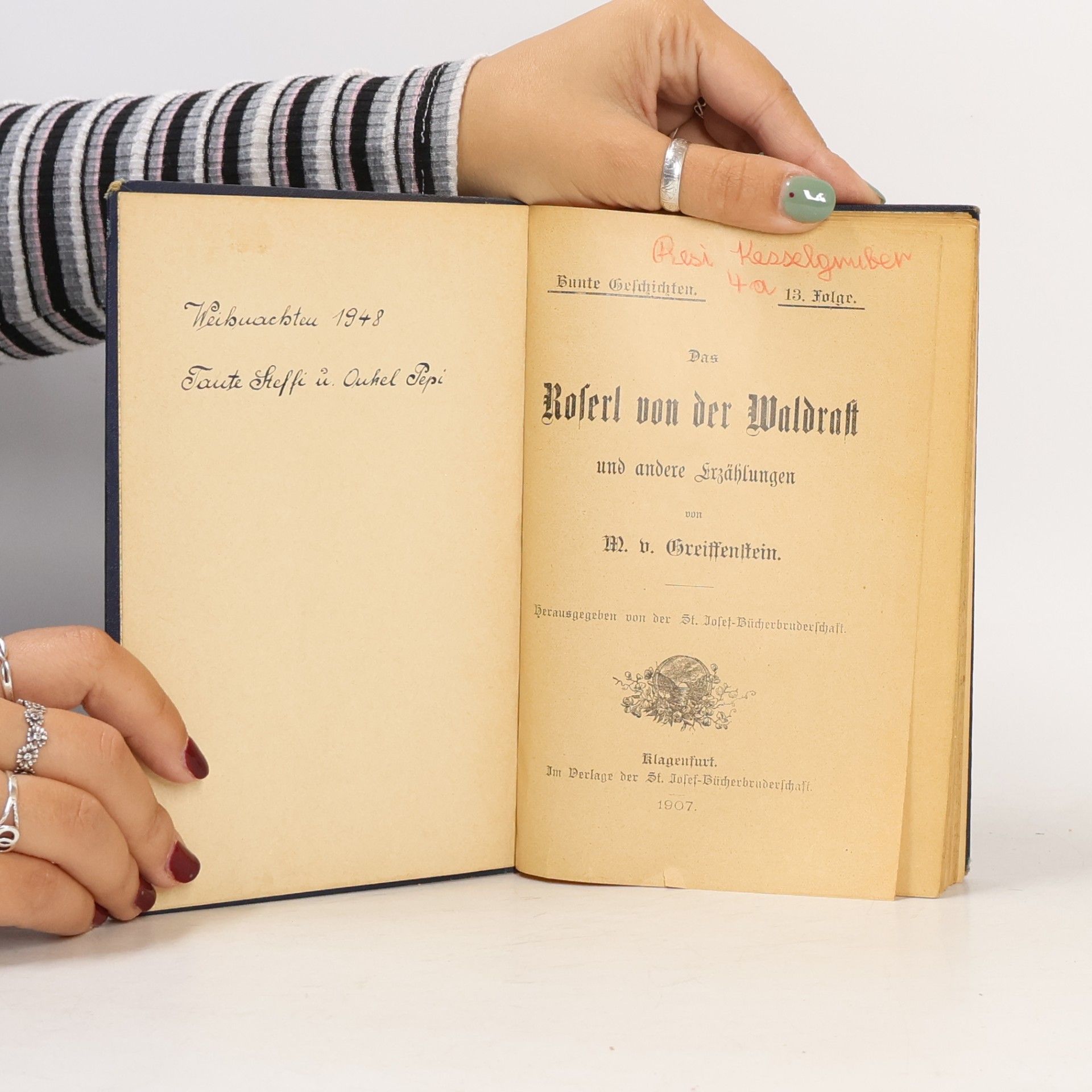 M. V. Greiffenstein Das Roserl von der Waldrast und andere Erzählungen