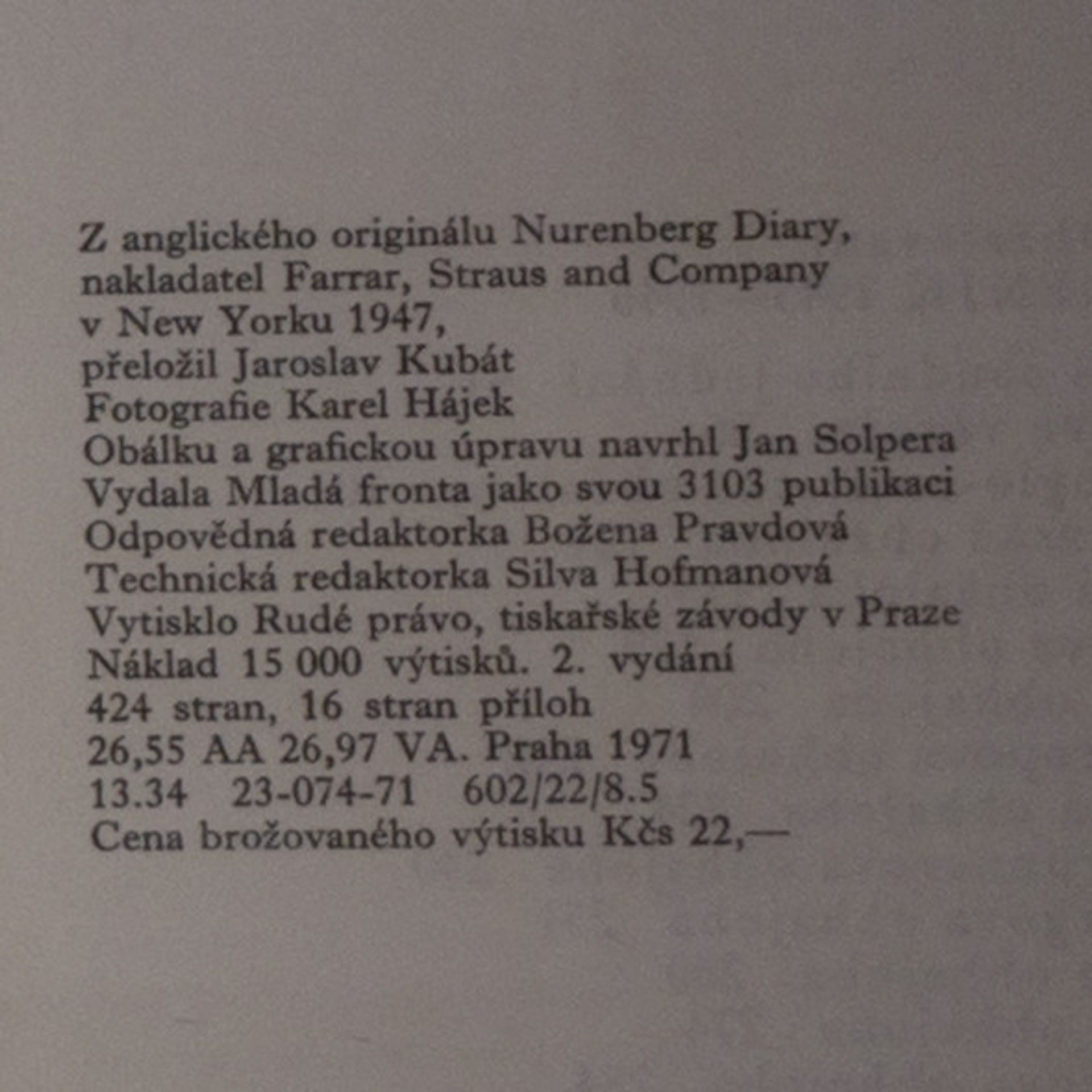 Gustave Mark Gilbert Norimberský deník