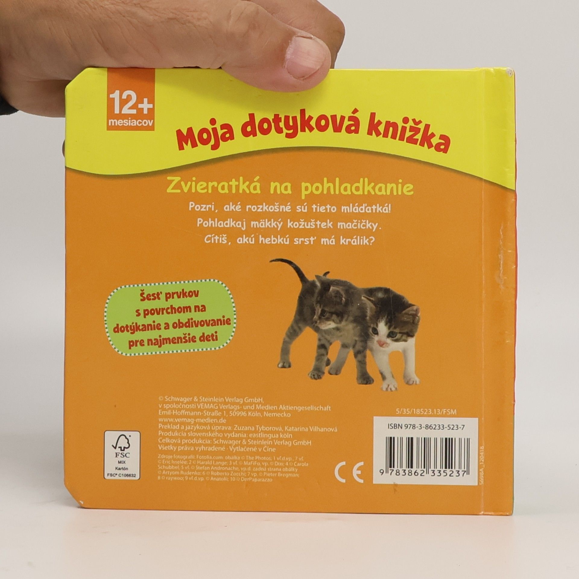Autorenkollektiv Moja dotyková knižka. Zvieratká na pohladkanie