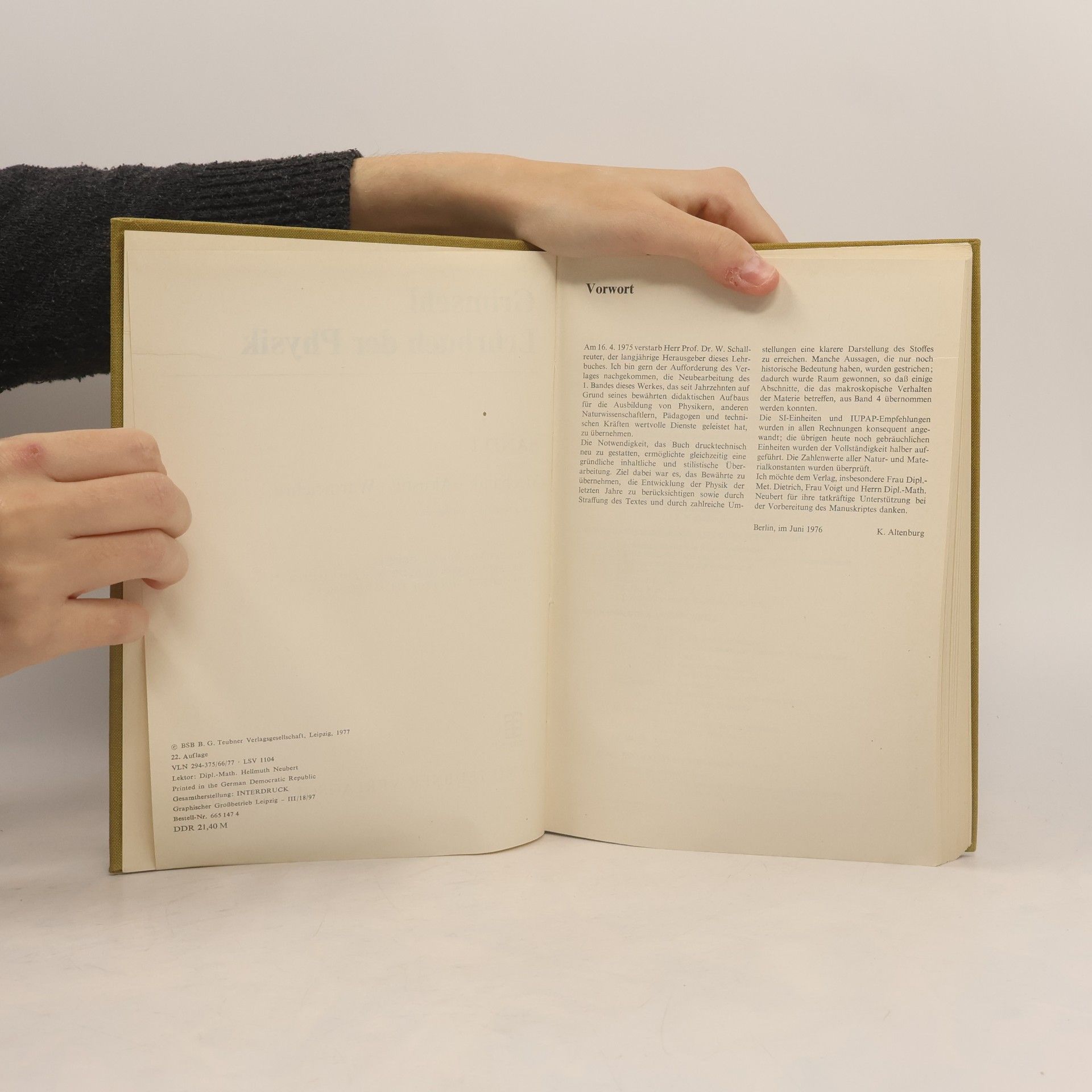 Autorenkollektiv Grimsehls Lehrbuch der Physik. Band 1