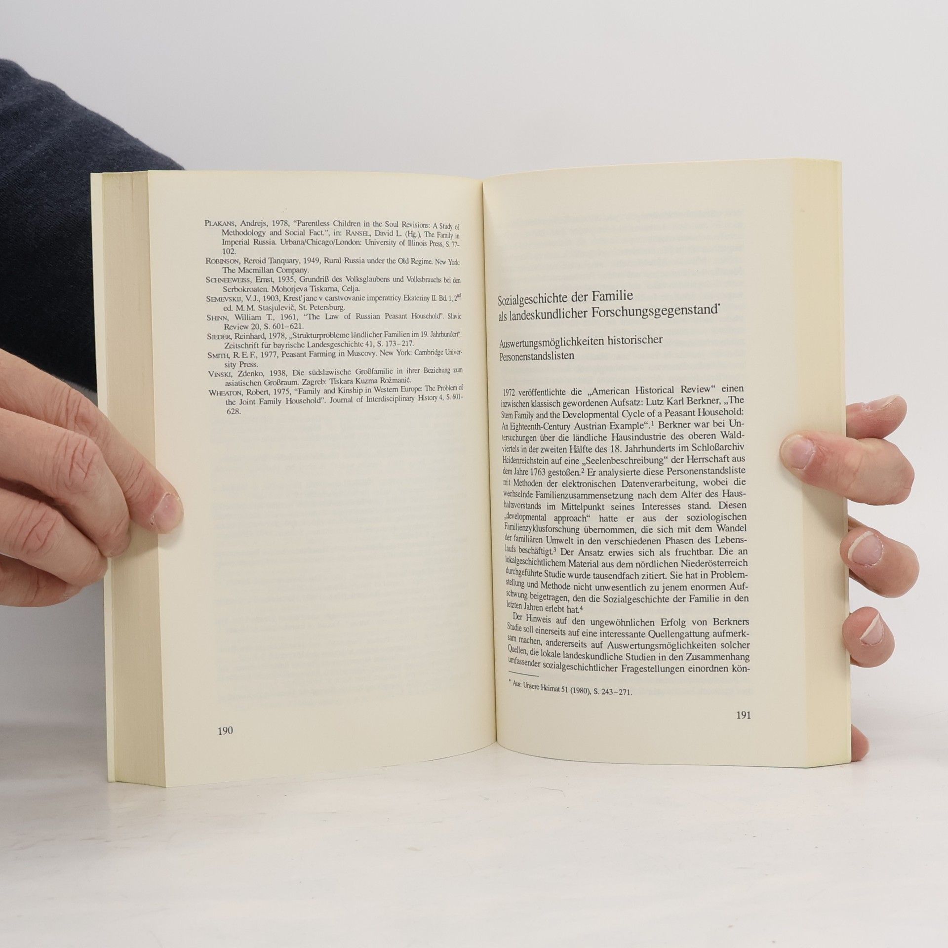 Michael Mitterauer Historisch-anthropologische Familienforschung