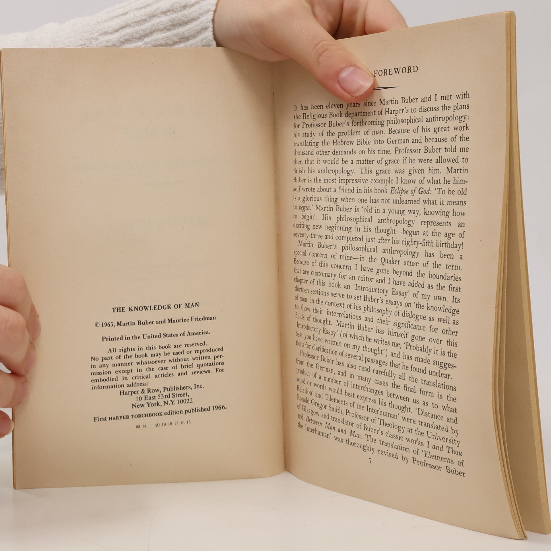Martin Buber The Knowledge of Man