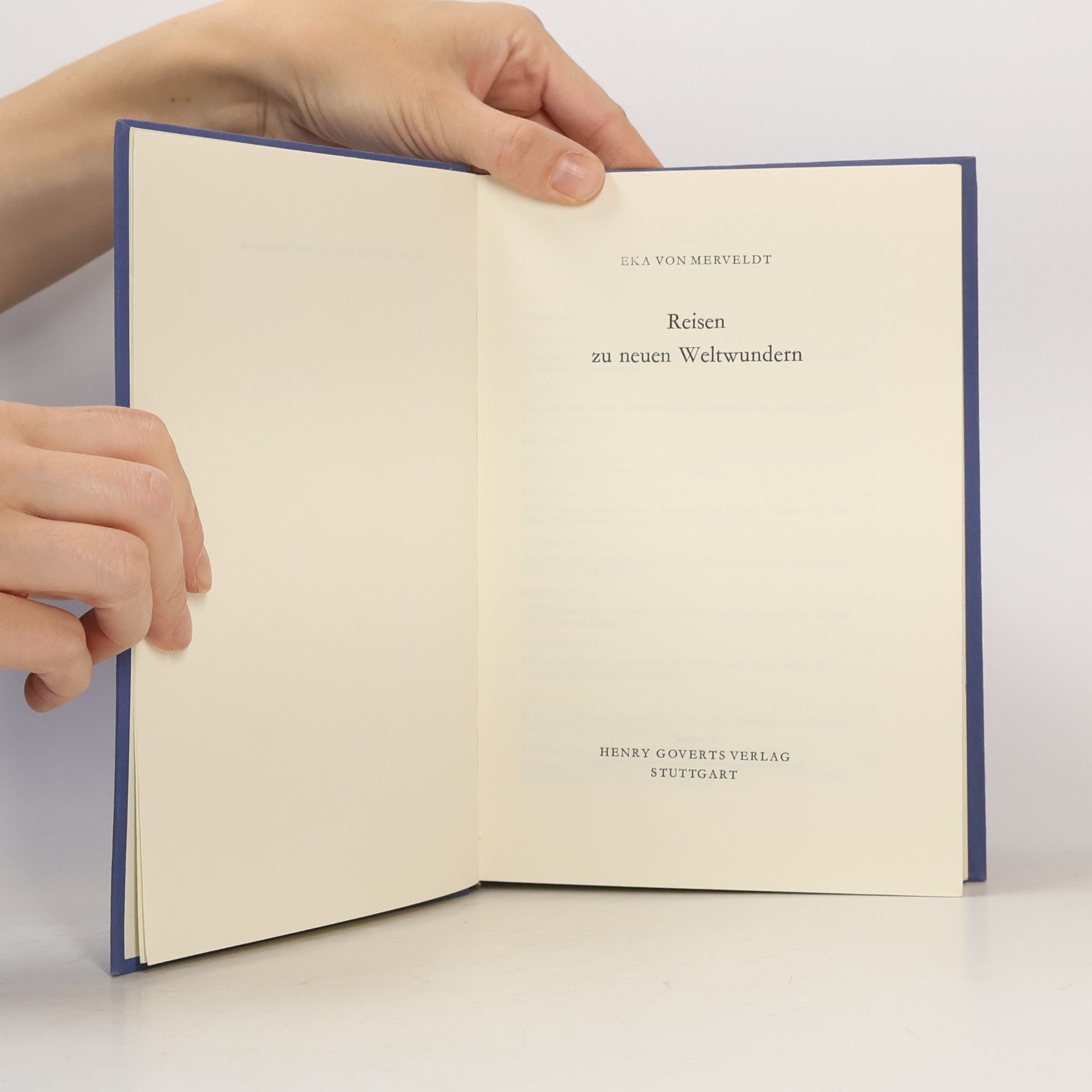 Eka von Merveldt Reisen zu neuen Weltwundern