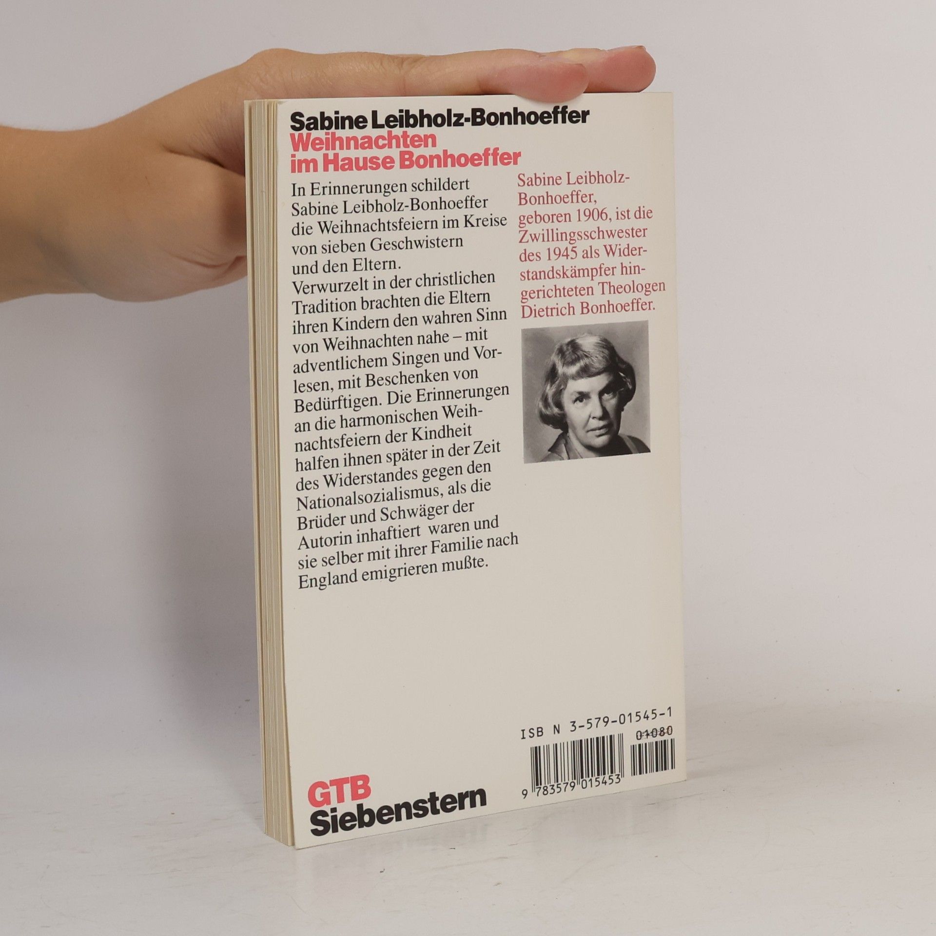 Sabine Leibholz Bonhoeffer Weihnachten im Hause Bonhoeffer