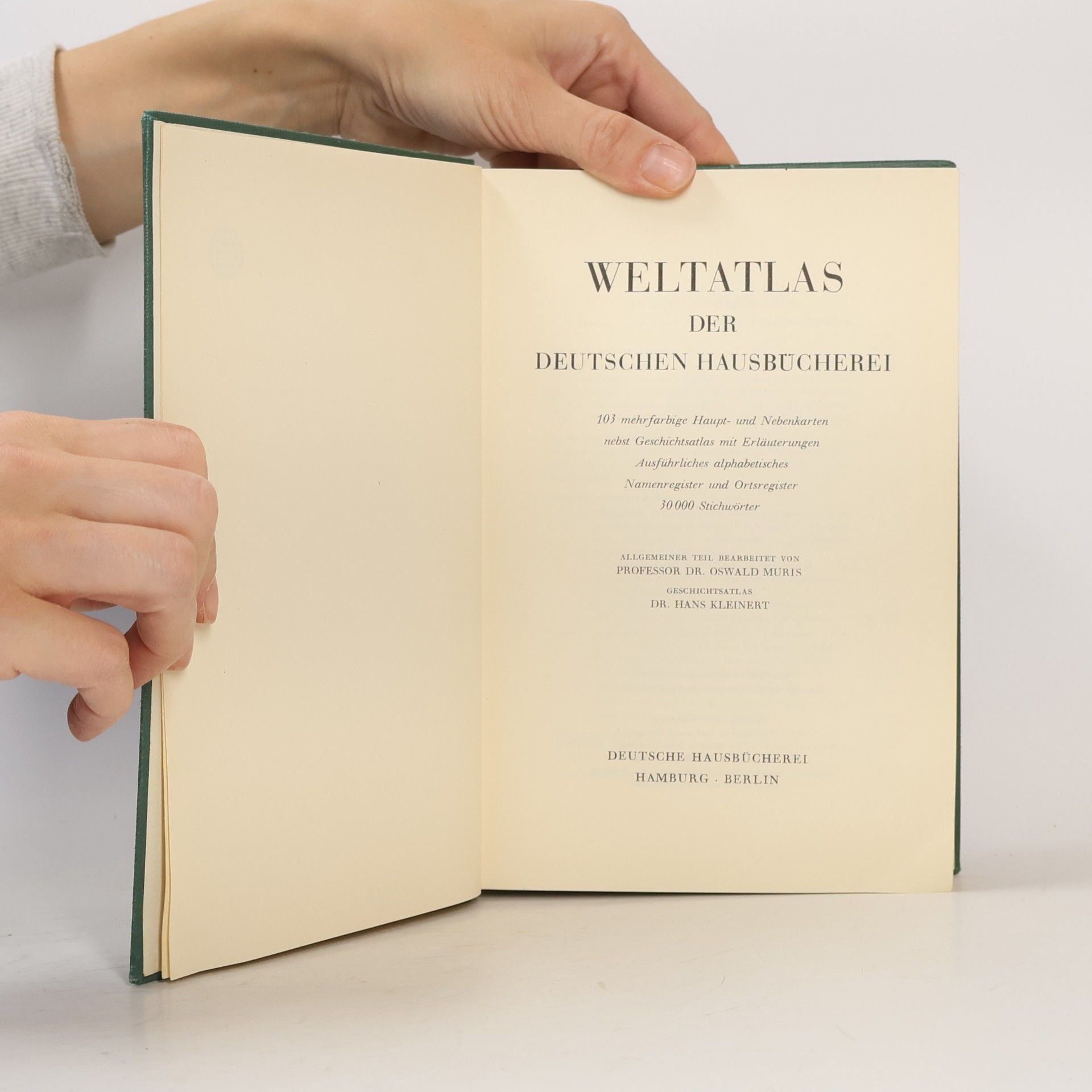 Various authors Weltatlas der deutschen Haus Bücherei