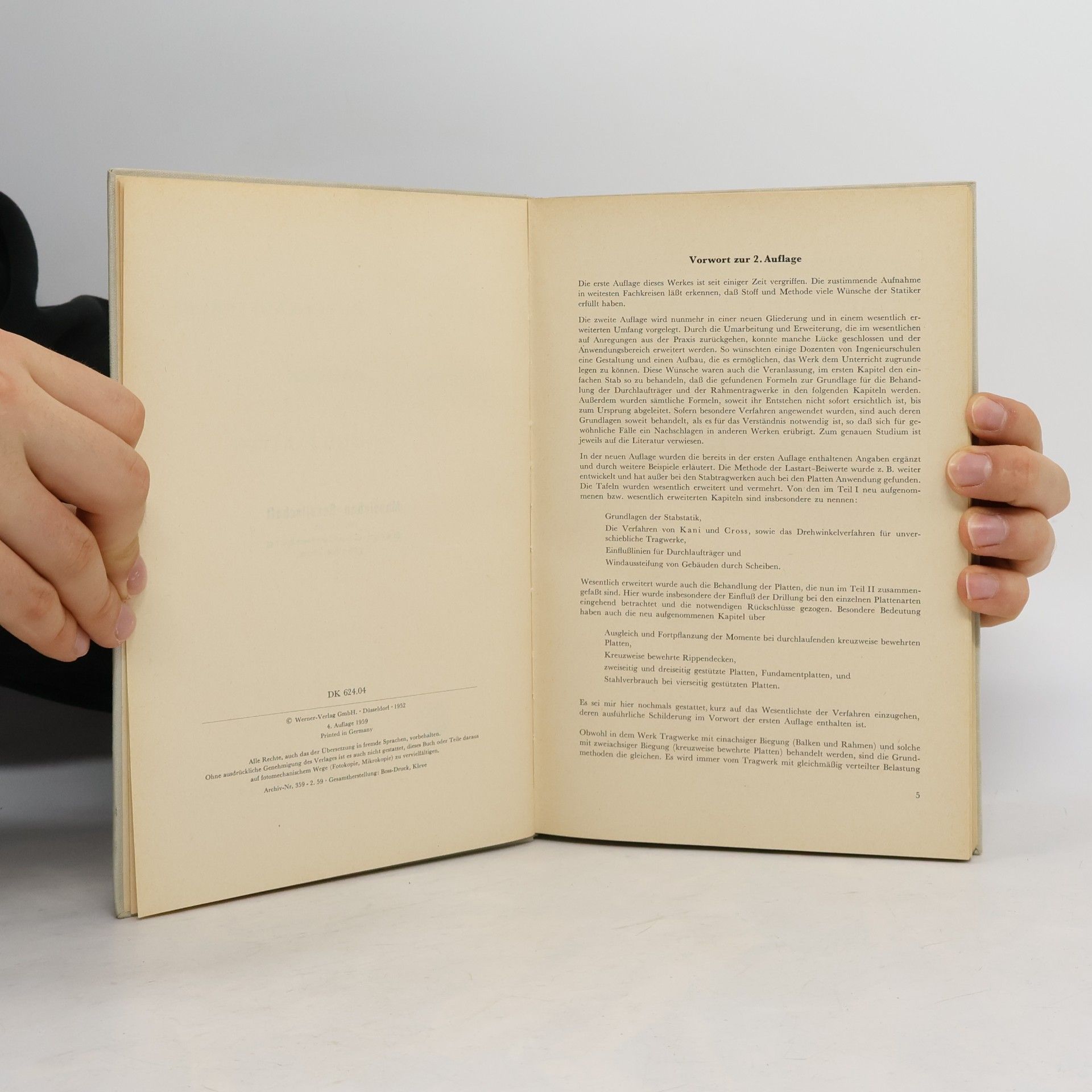 J. Hahn Durchlaufträger Rahmen und Platten