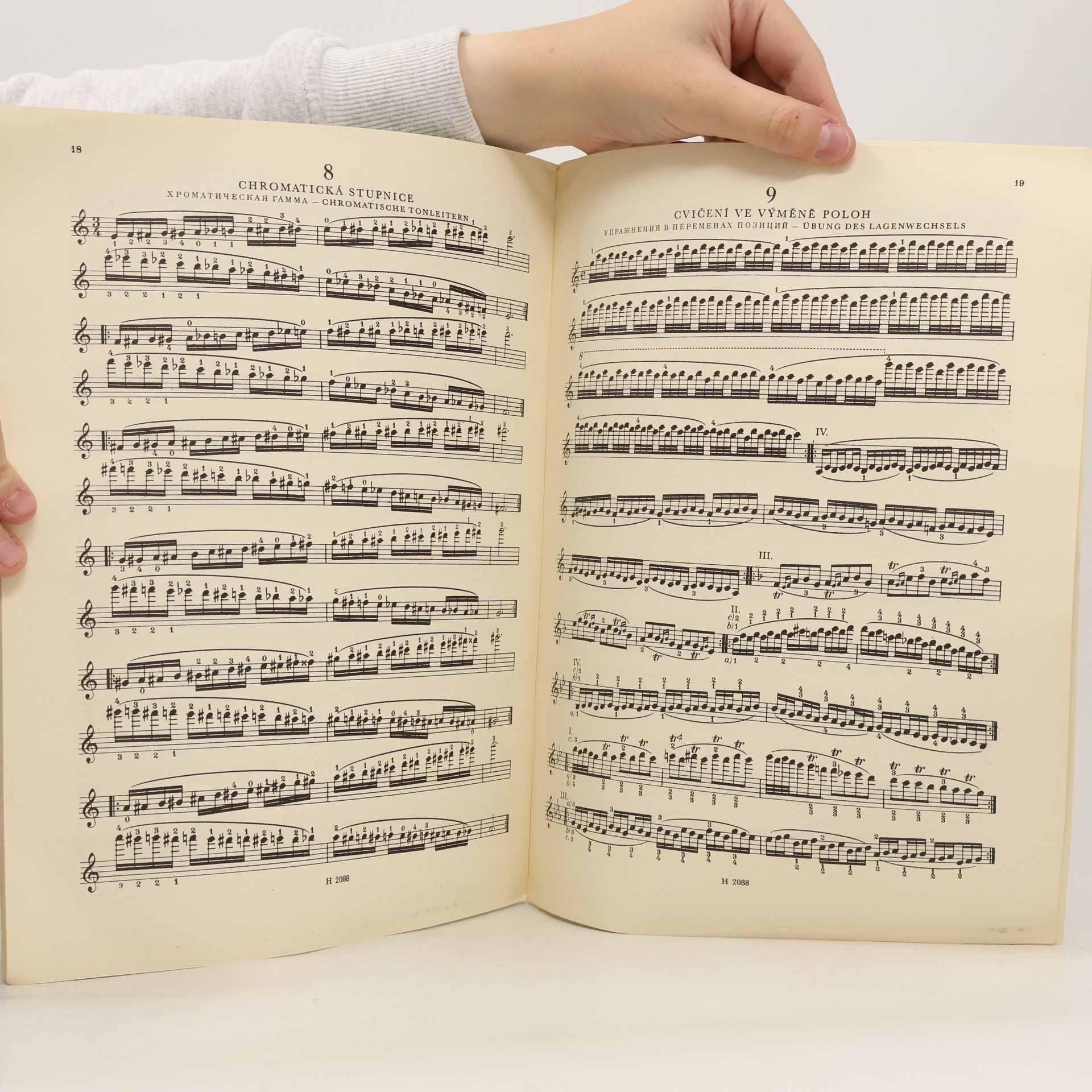 Otakar Ševčík Houslová škola pro začátečníky II. Opus 6