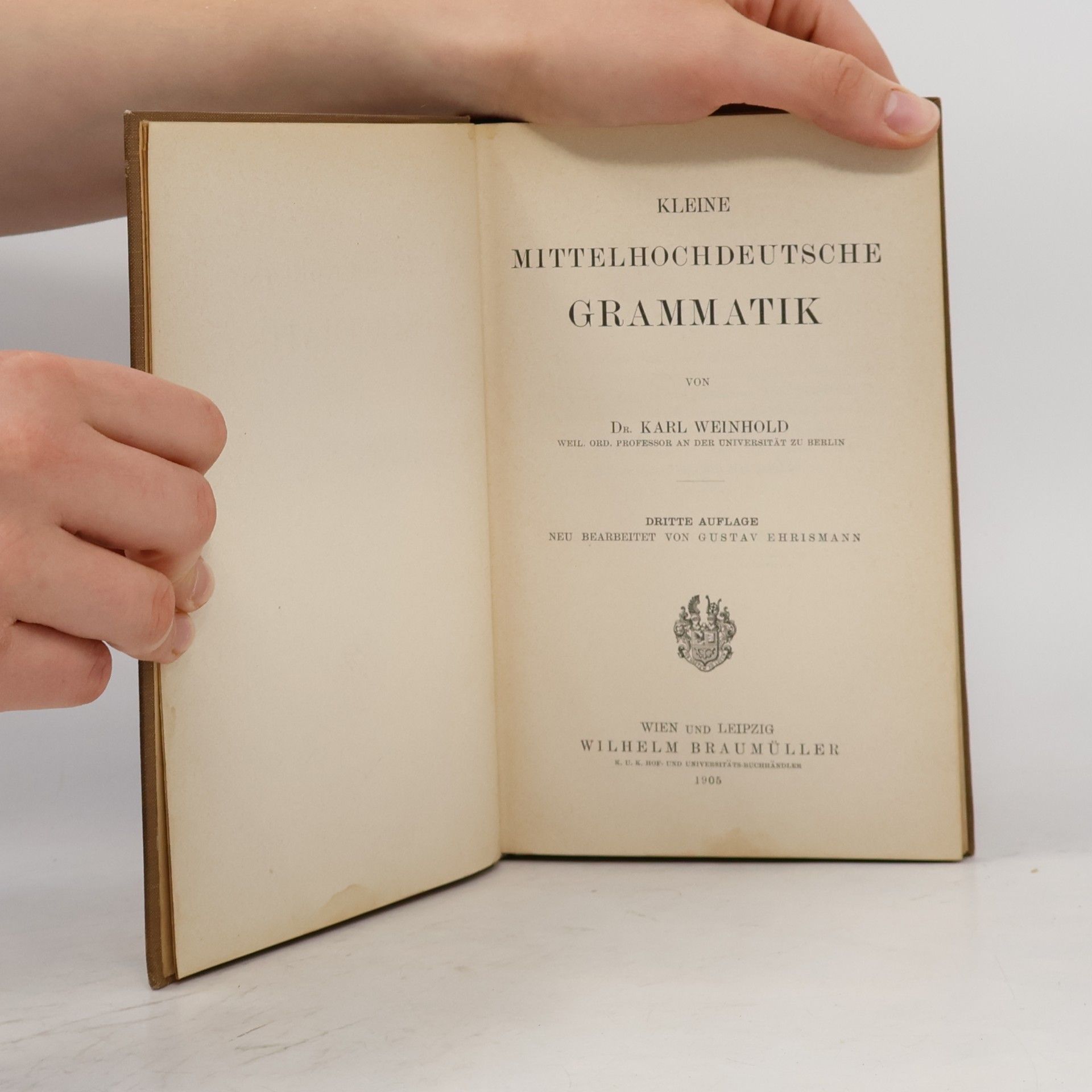 Karl Weinhold Kleine Mittelhochdeutsche Grammatik