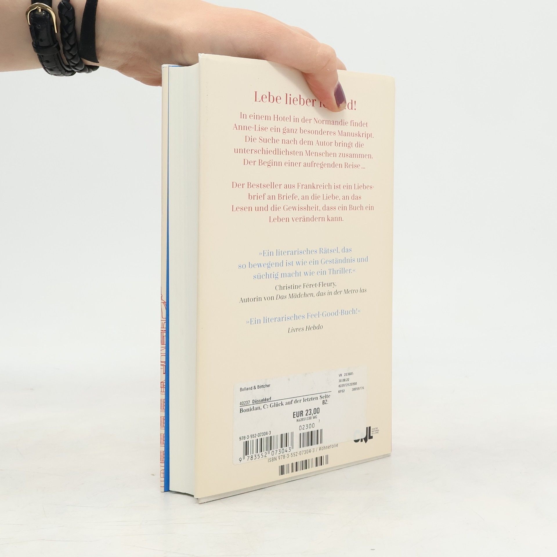 Cathy Bonidan Das Glück auf der letzten Seite