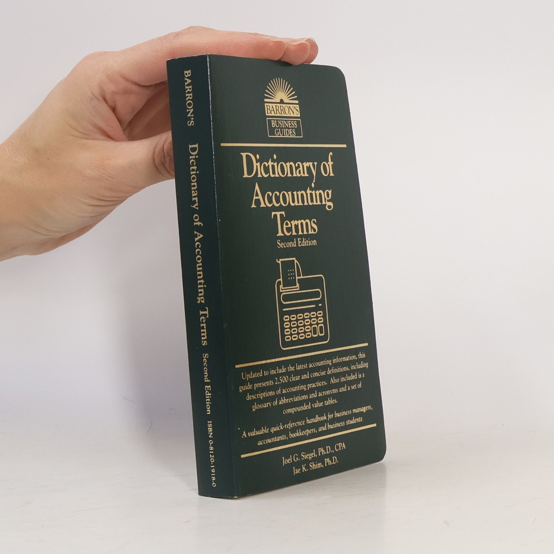 Jae K. Shim Barron's Business Guides: Dictionary of Accounting Terms