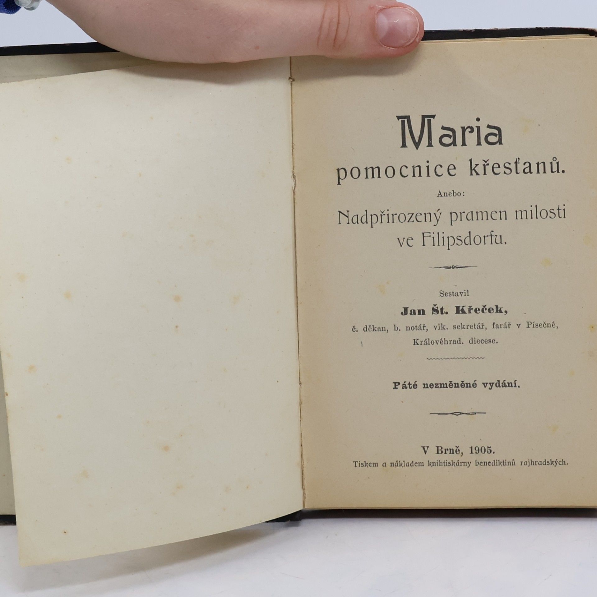 Jan Št. Křeček Maria, pomocnice křesťanů