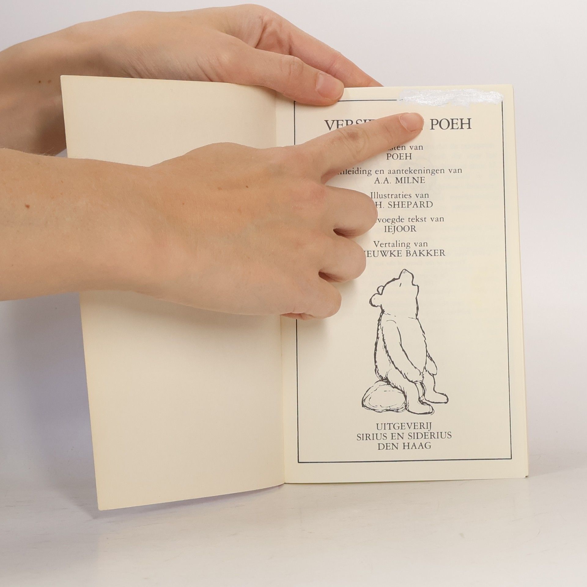 A. A. Milne Versjes van Poeh / druk 1
