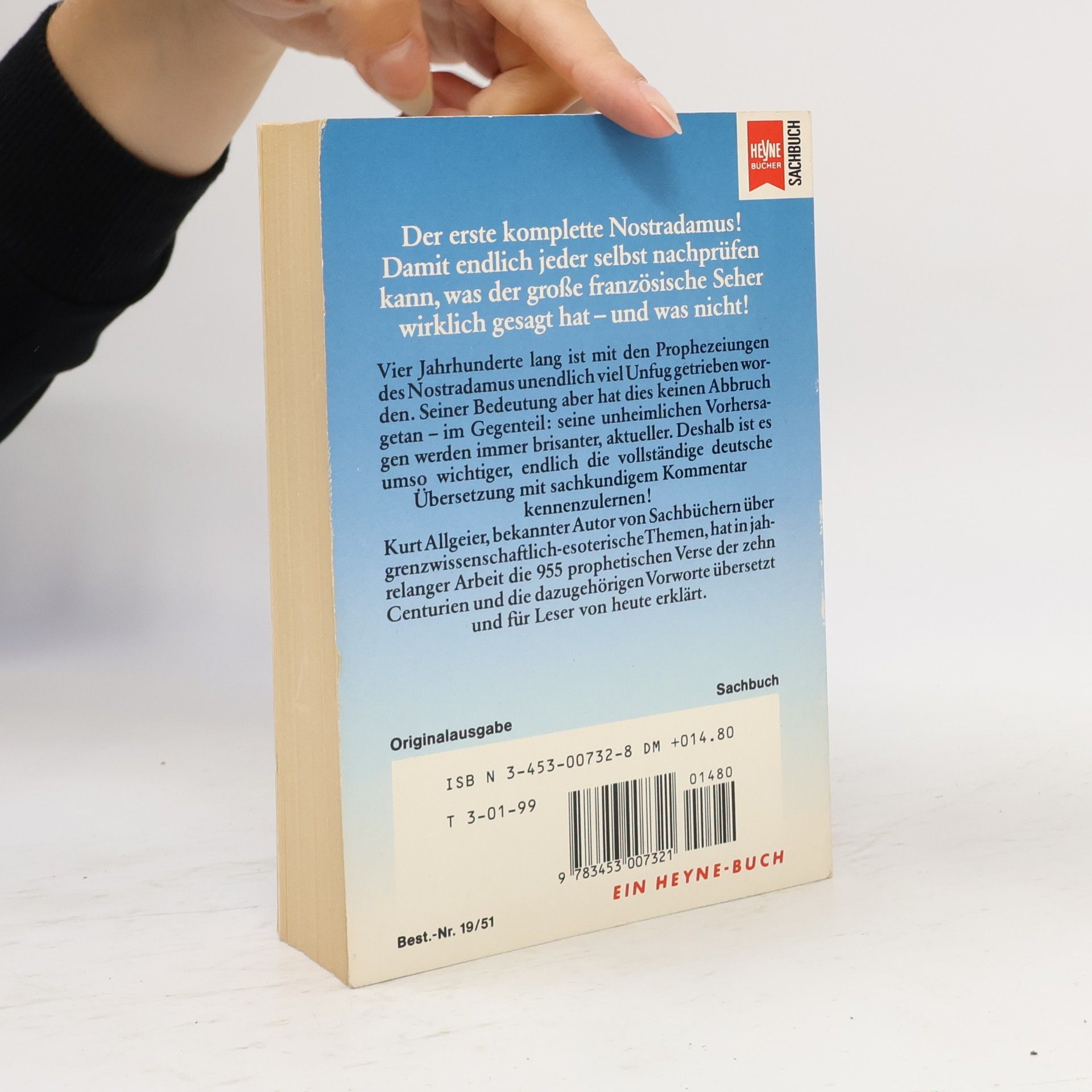 Kurt Allgeier Die Prophezeiungen des Nostradamus