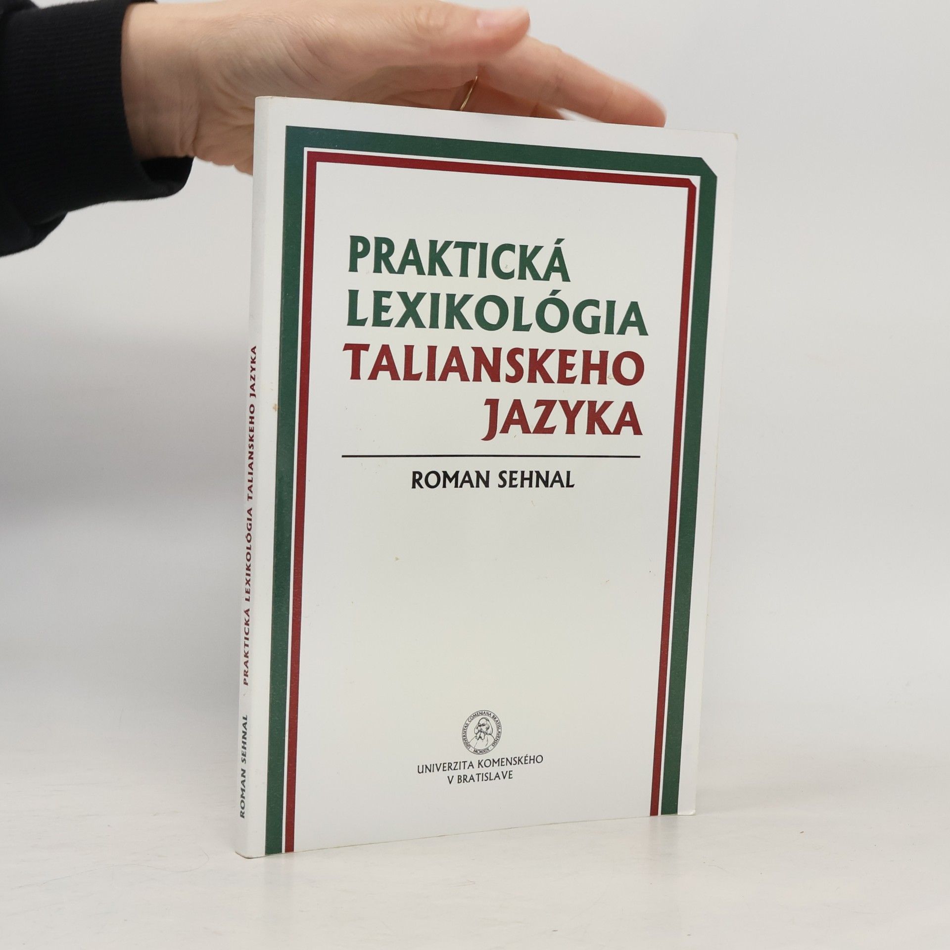 Roman Sehnal Praktická lexikológia talianskeho jazyka