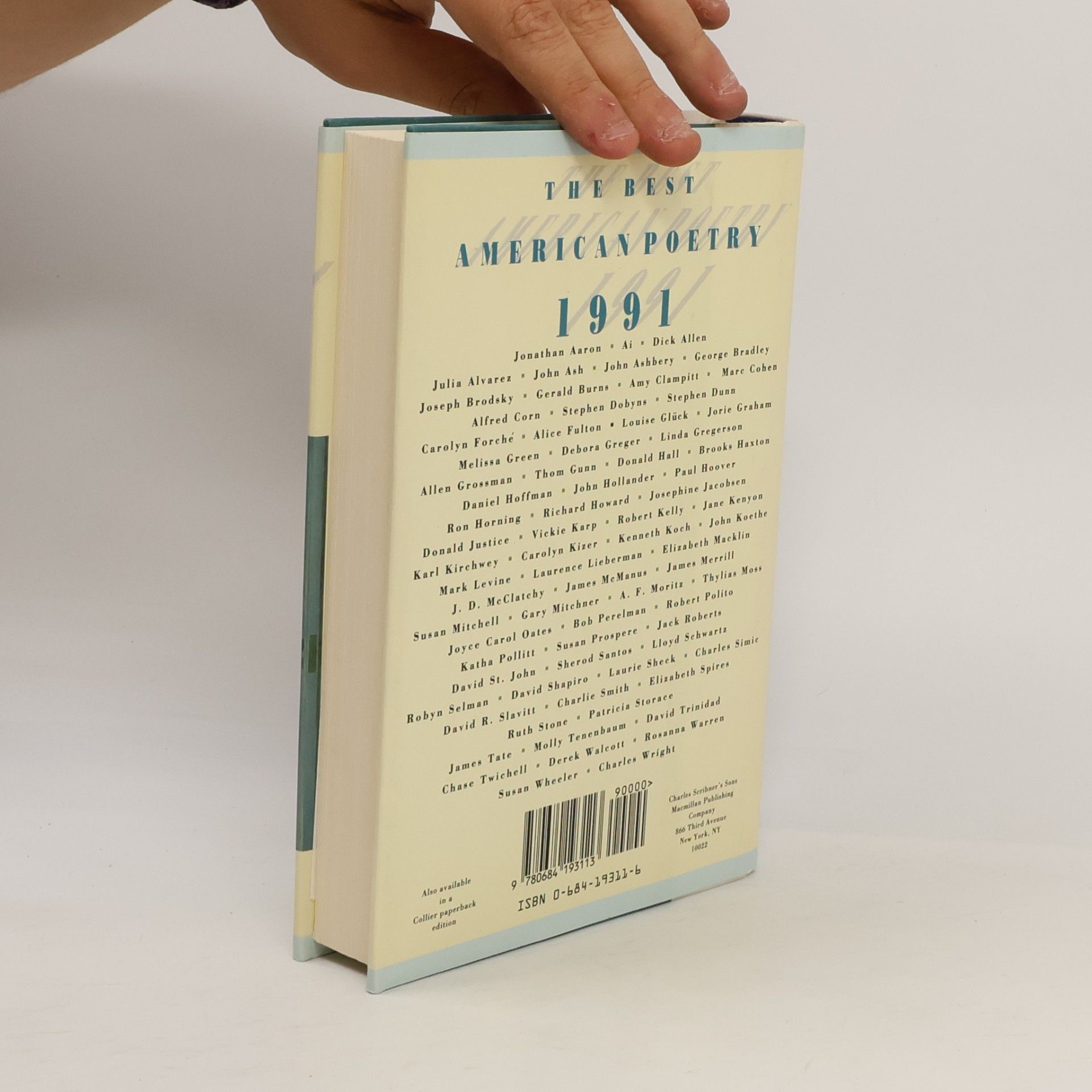 Lehman/strand The BEST AMERICAN POETRY 1991