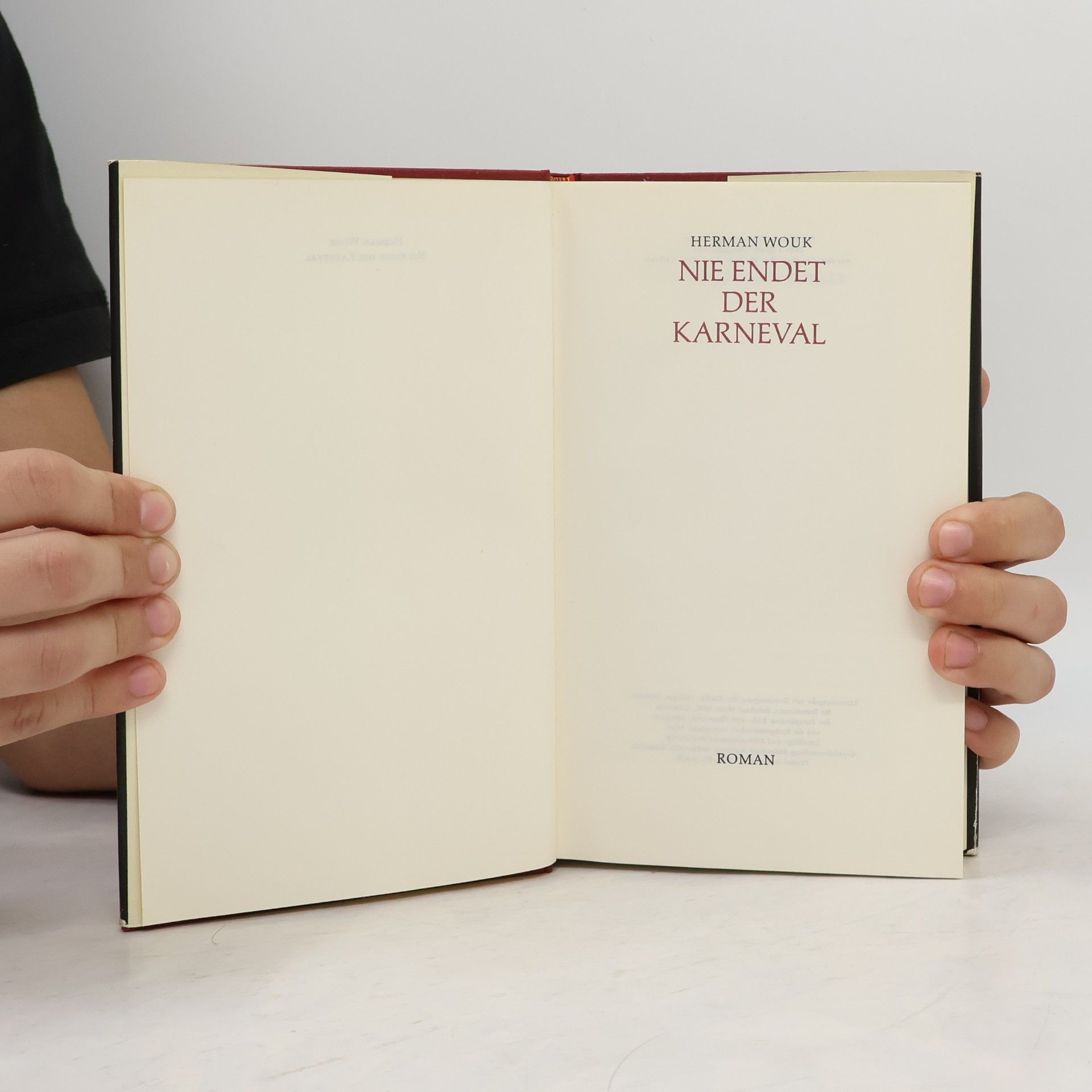 Herman Wouk Nie endet der Karneval