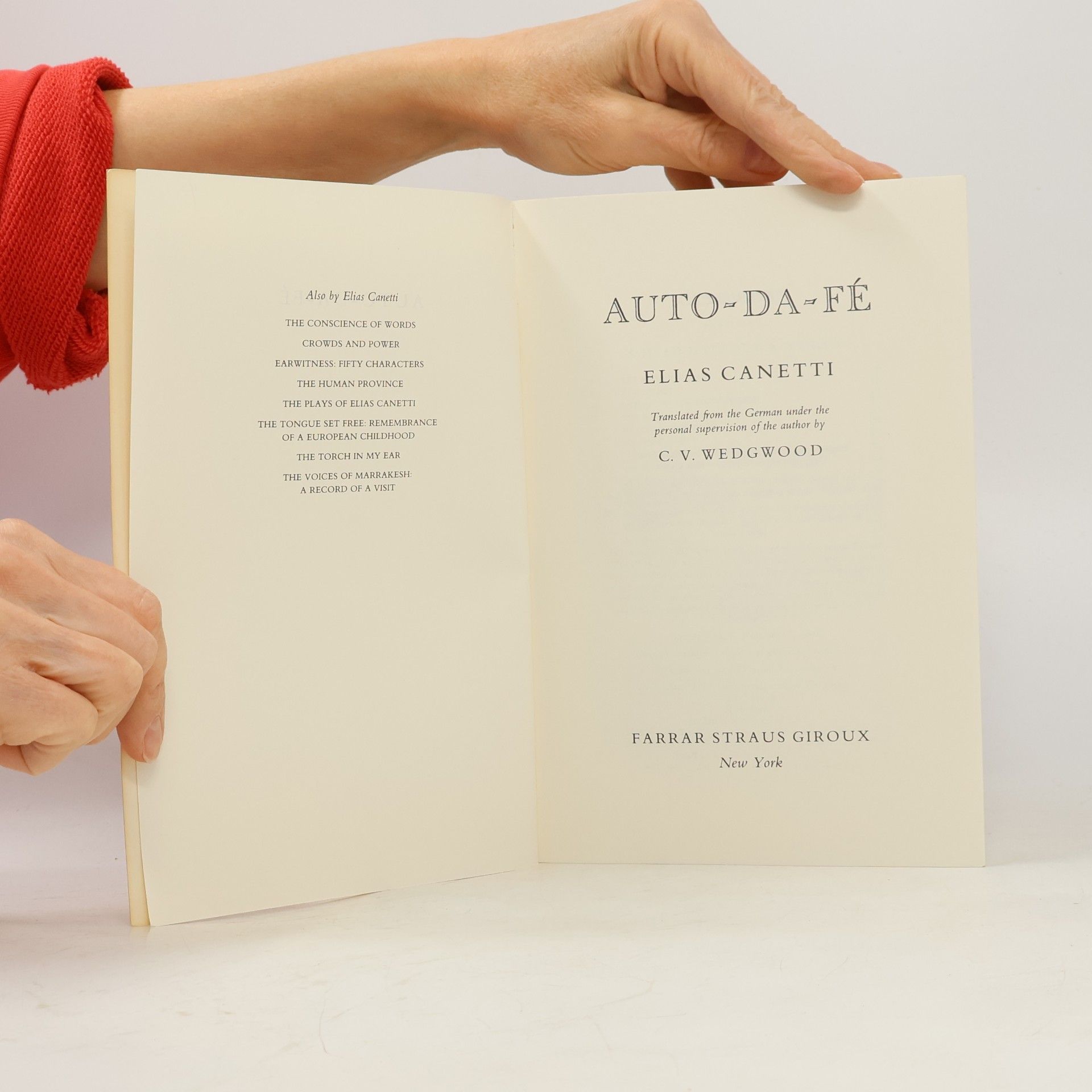 Elias Canetti Auto Da Fe