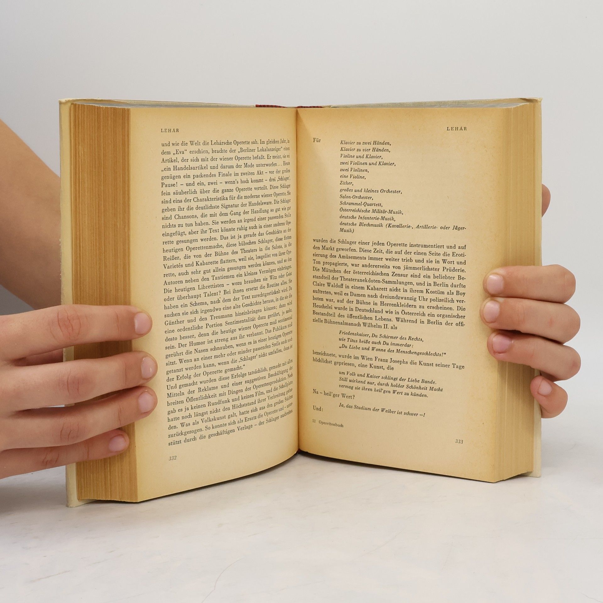 Otto Schneidereit  Operetten Buch