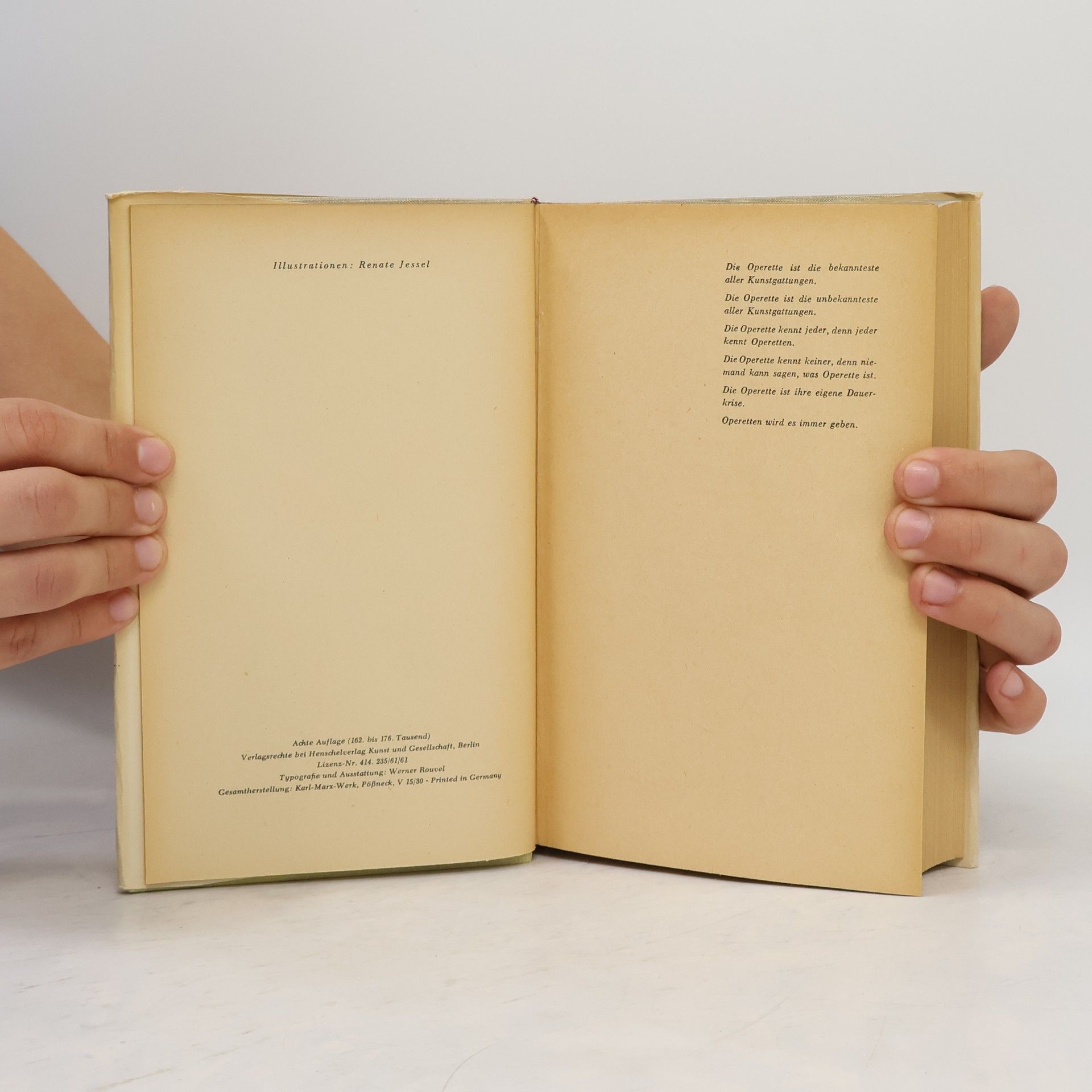 Otto Schneidereit  Operetten Buch
