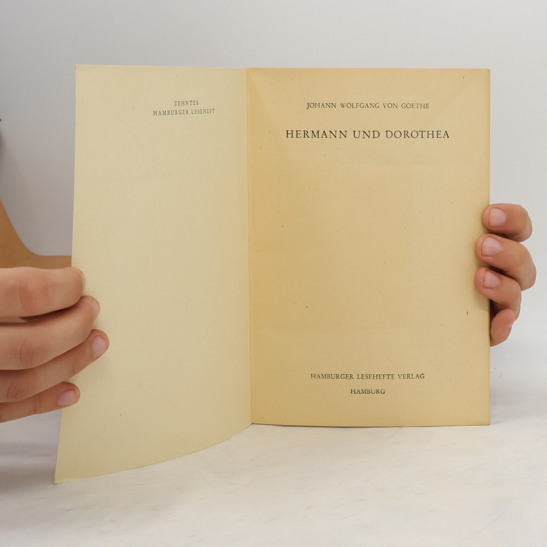 Johann Wolfgang von Goethe Hermann und Dorothea