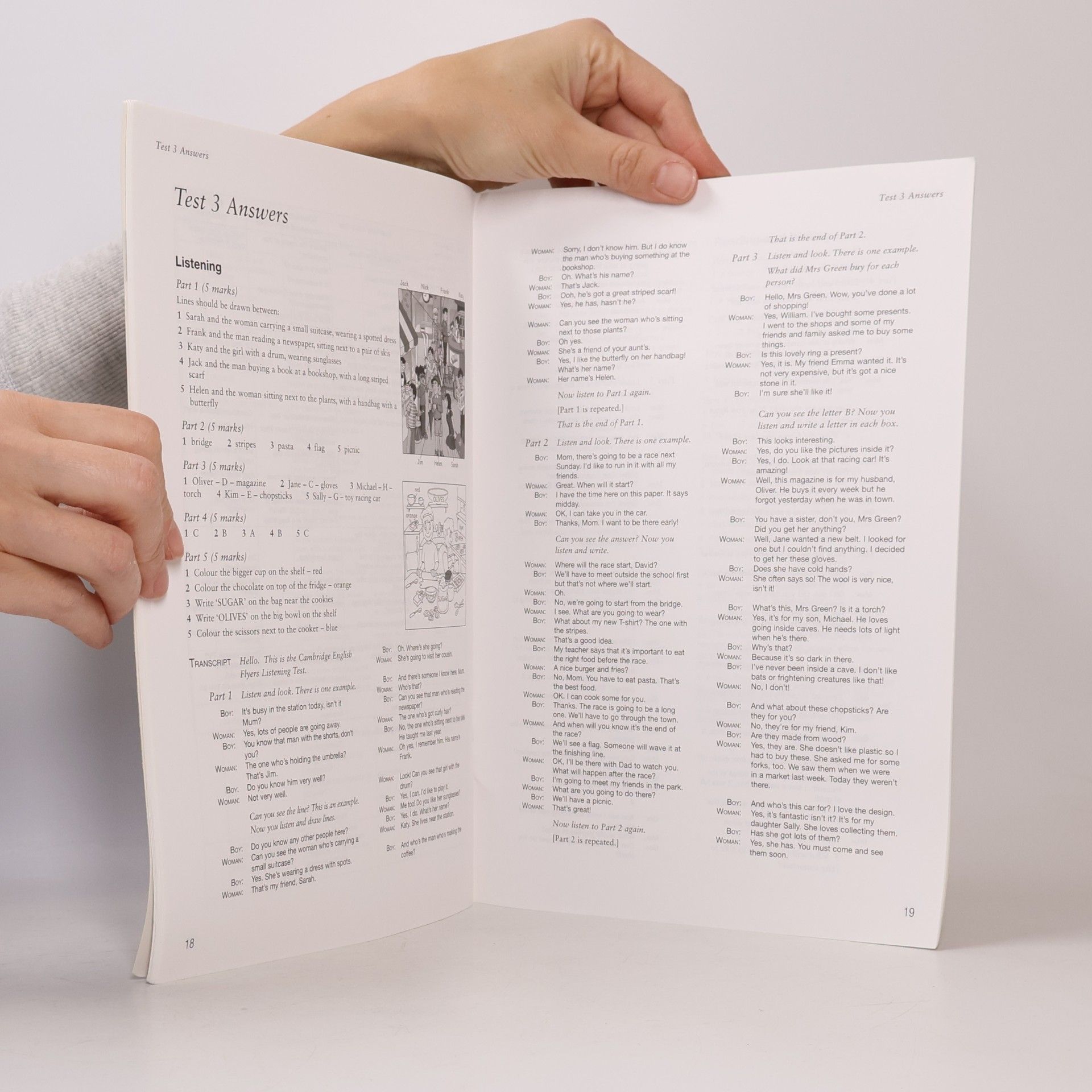 Karen Saxby Cambridge English Flyers 1 for Revised Exam from 2018 Answer Booklet