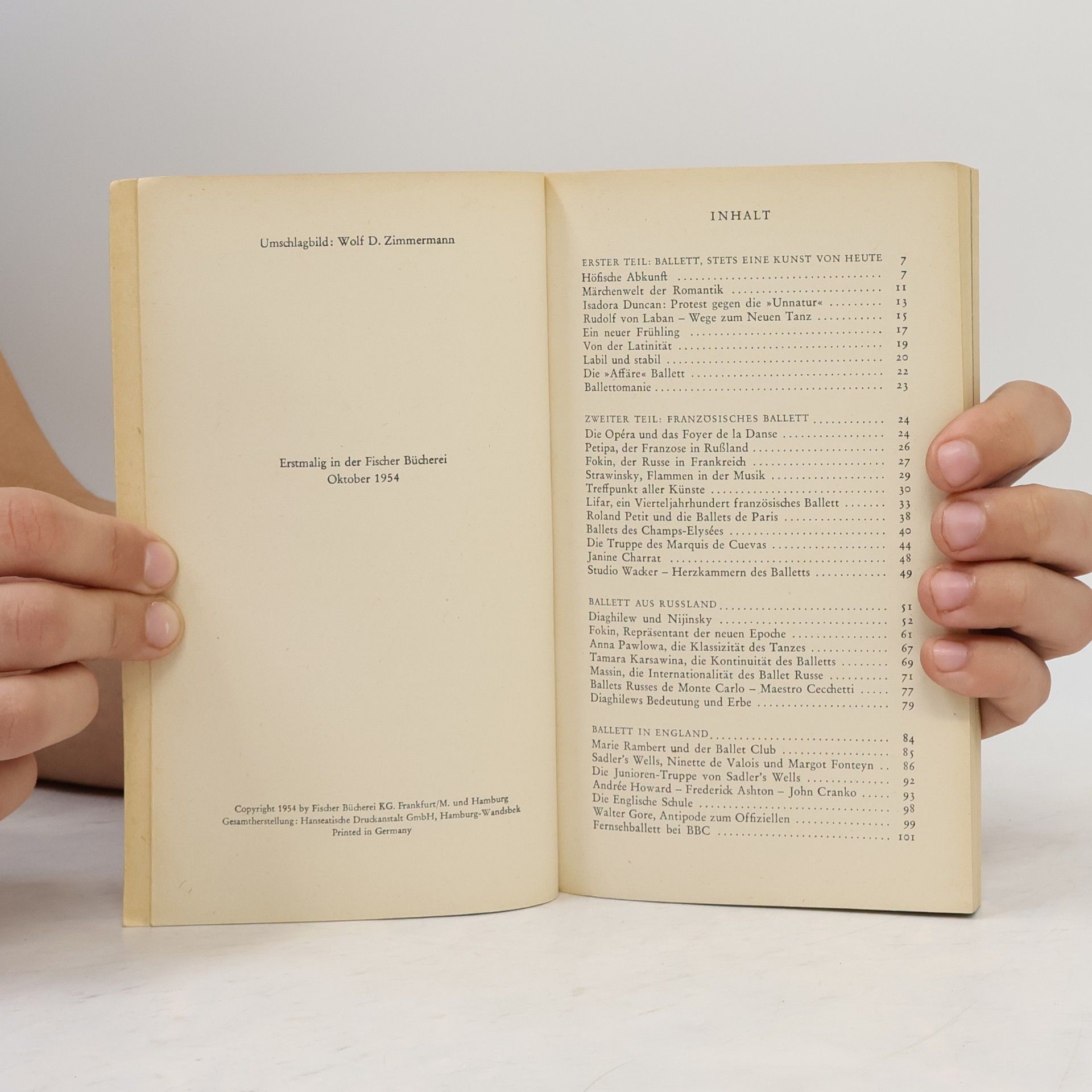 Otto Friedrich Regner Das Ballettbuch.