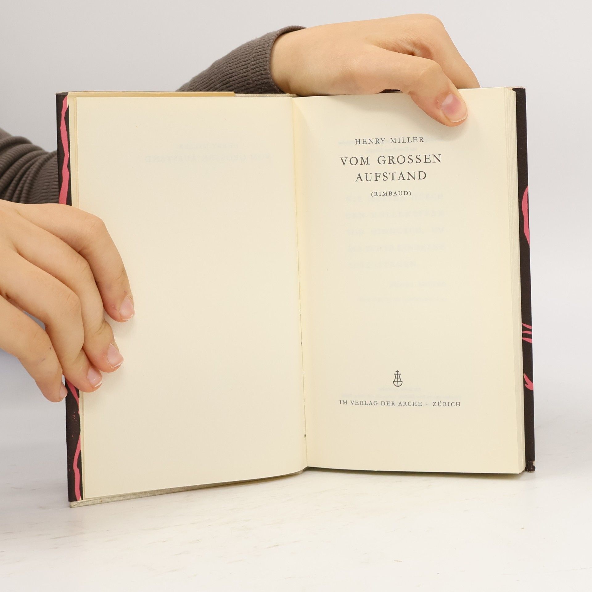Henry Miller Vom grossen Aufstand