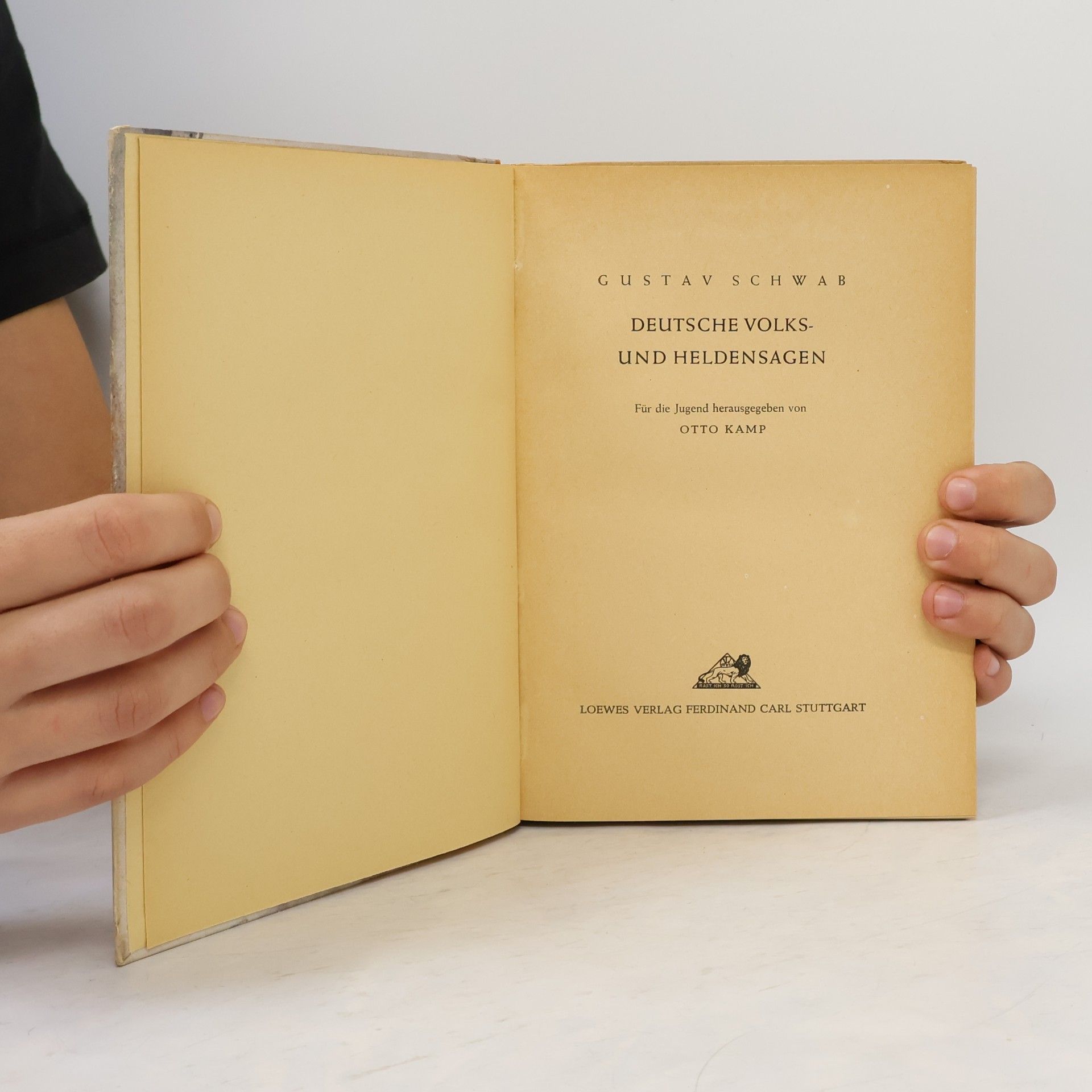 Gustav Schwab Deutsche Volks und Heldensagen