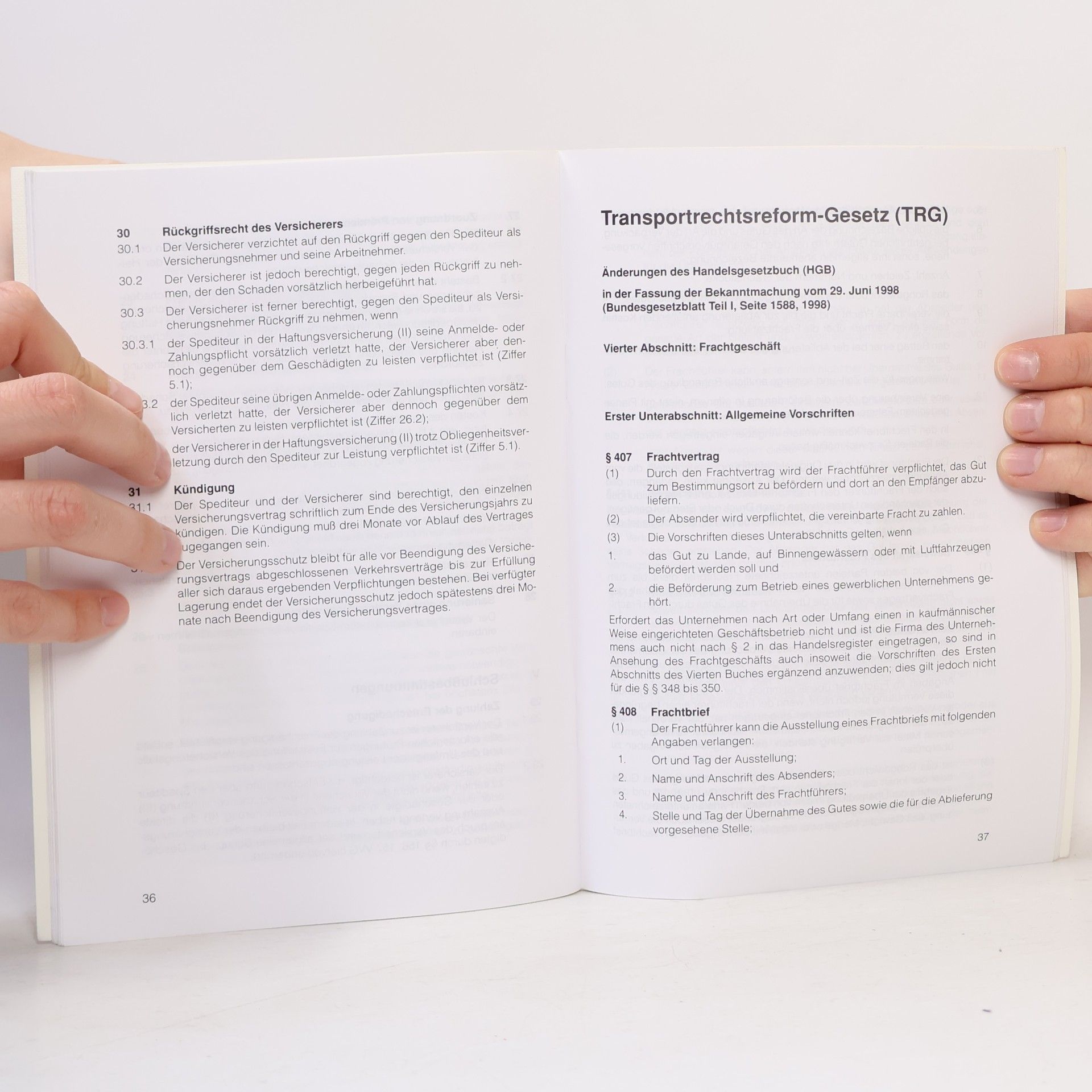 Allgemeine deutsche Spediteur-Bedingungen mit Speditionsversicherung