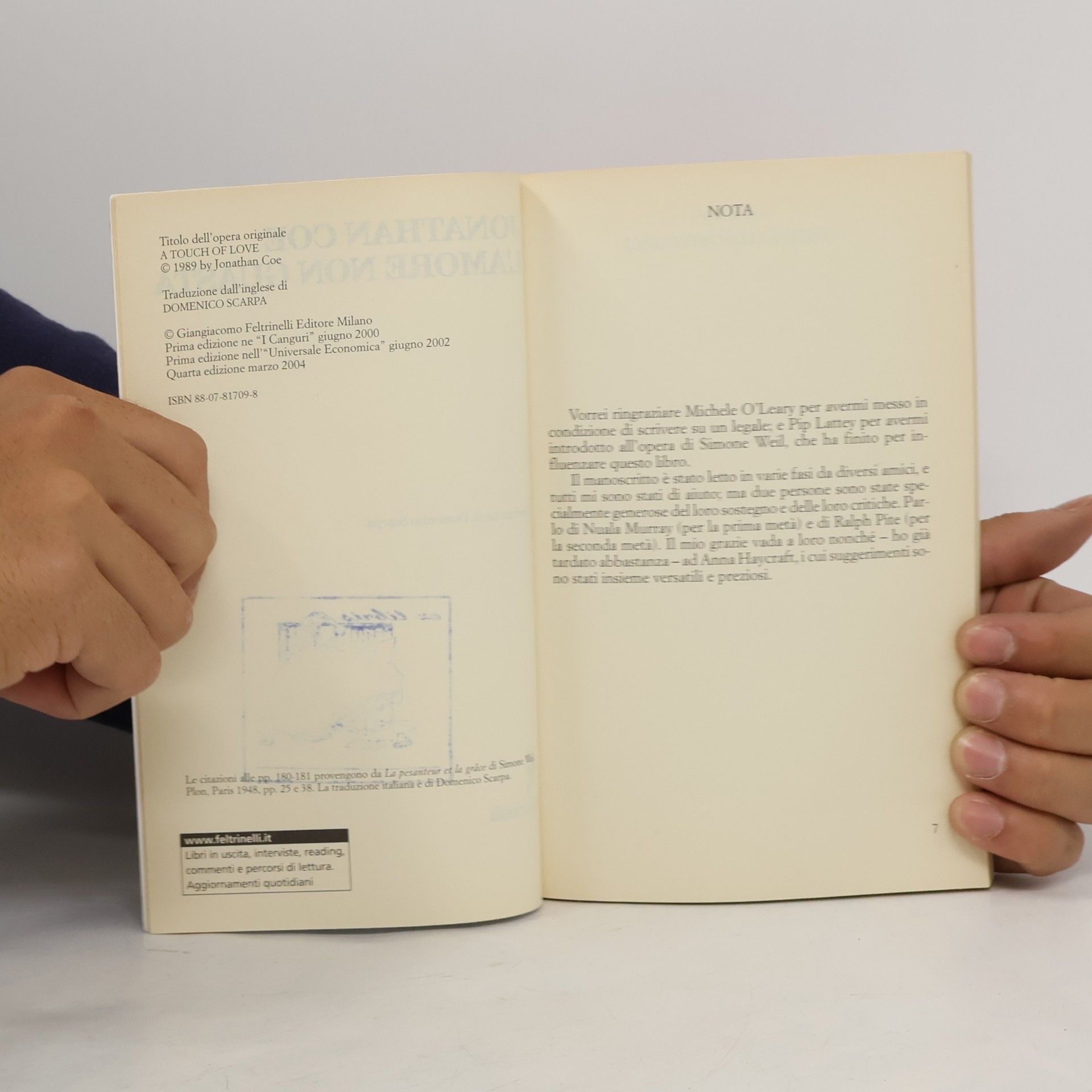 Domenico Scarpa Universale Economica Feltrinelli - 1709: L'amore non guasta
