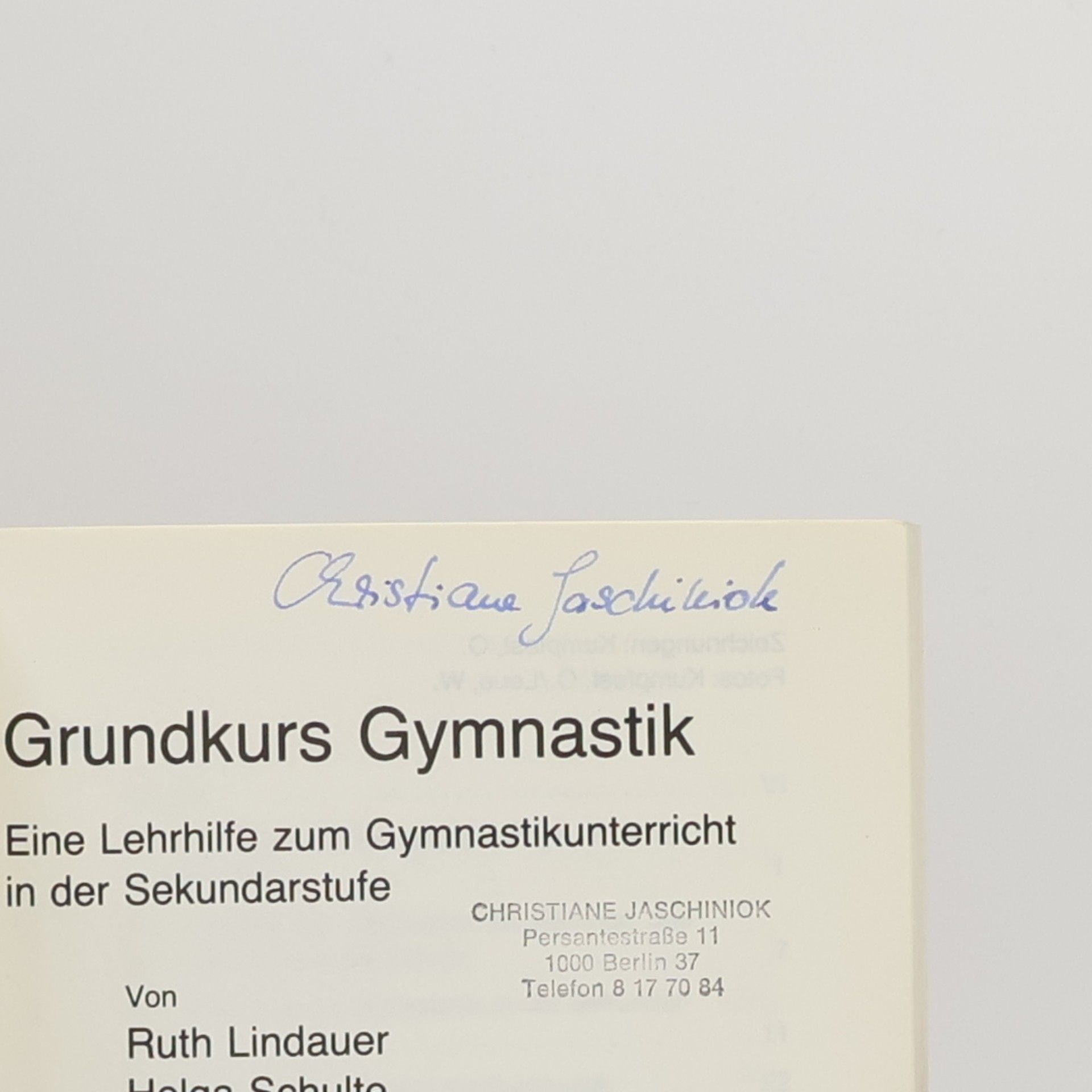 Ruth Lindauer Grundkurs Gymnastik