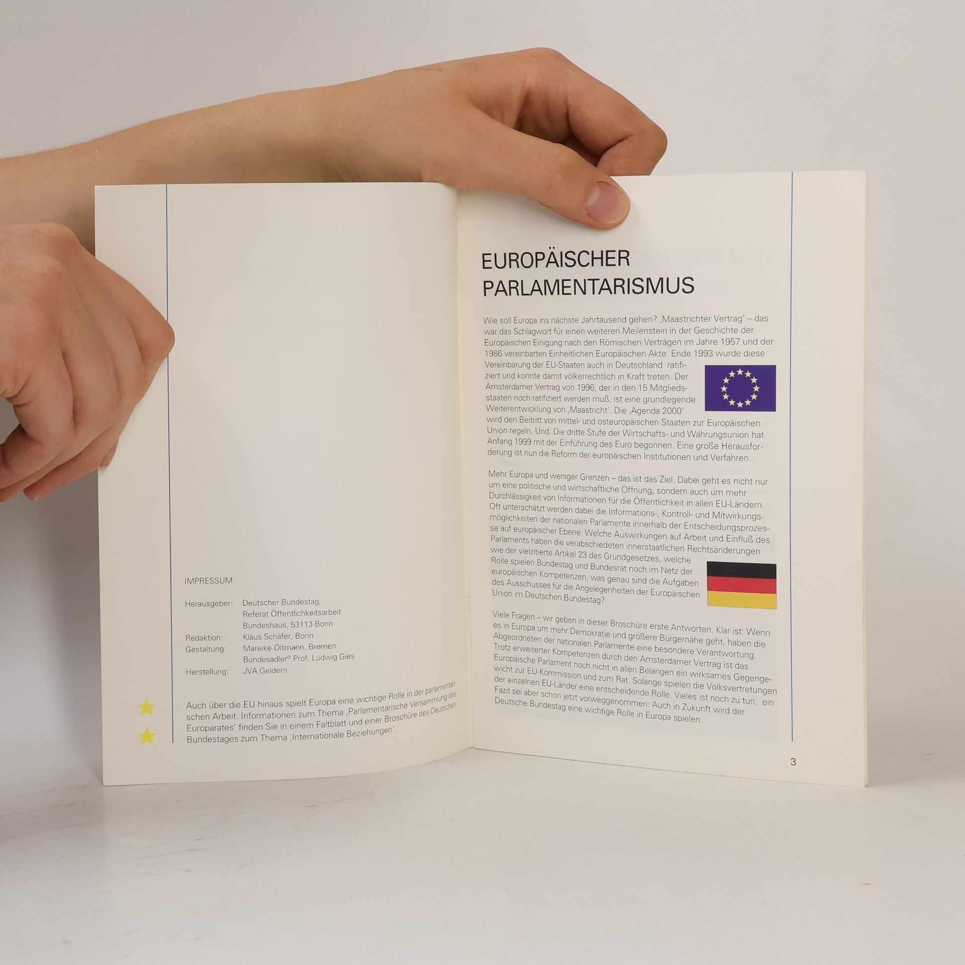Deutscher Bundestag Der Deutsche Bundestag in der Europäischen Union