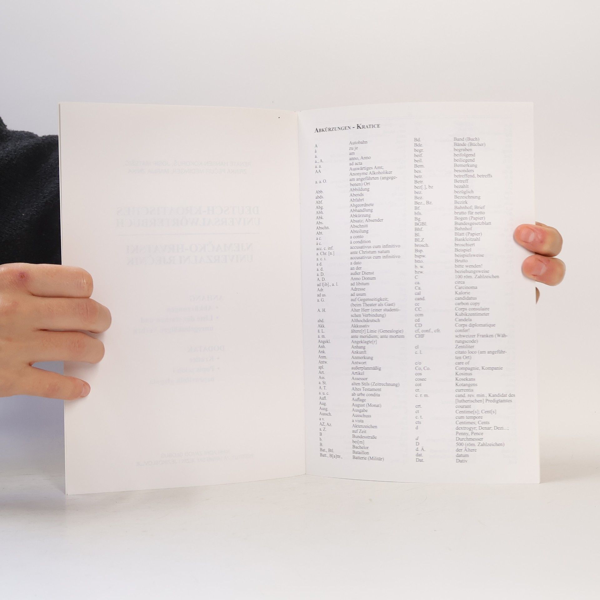Renate Hansen-Kokoruš Njemačko-hrvatski univerzalni rječnik - II. poboljšano izdanje