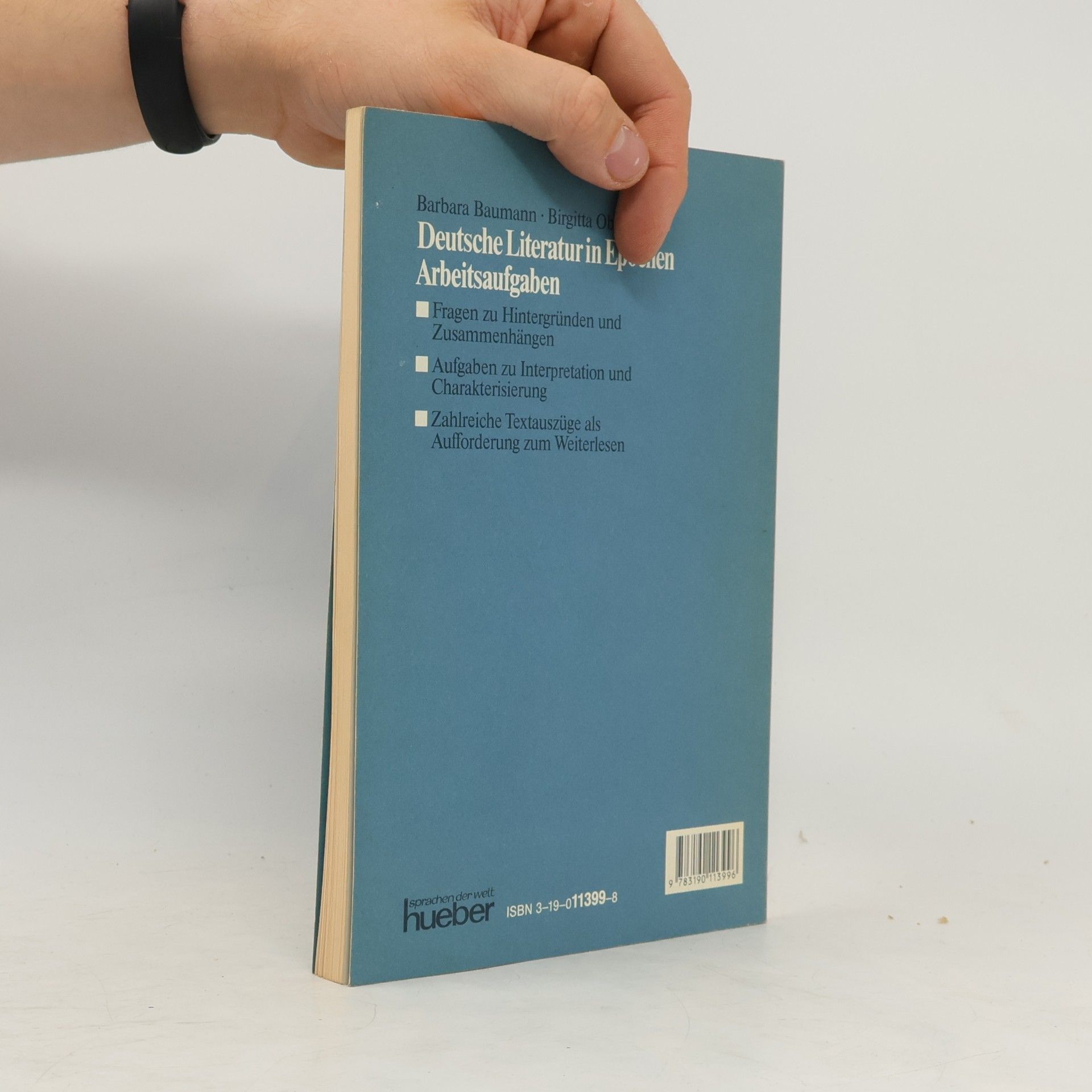 Barbara Baumann Deutsche Literatur in Epochen
