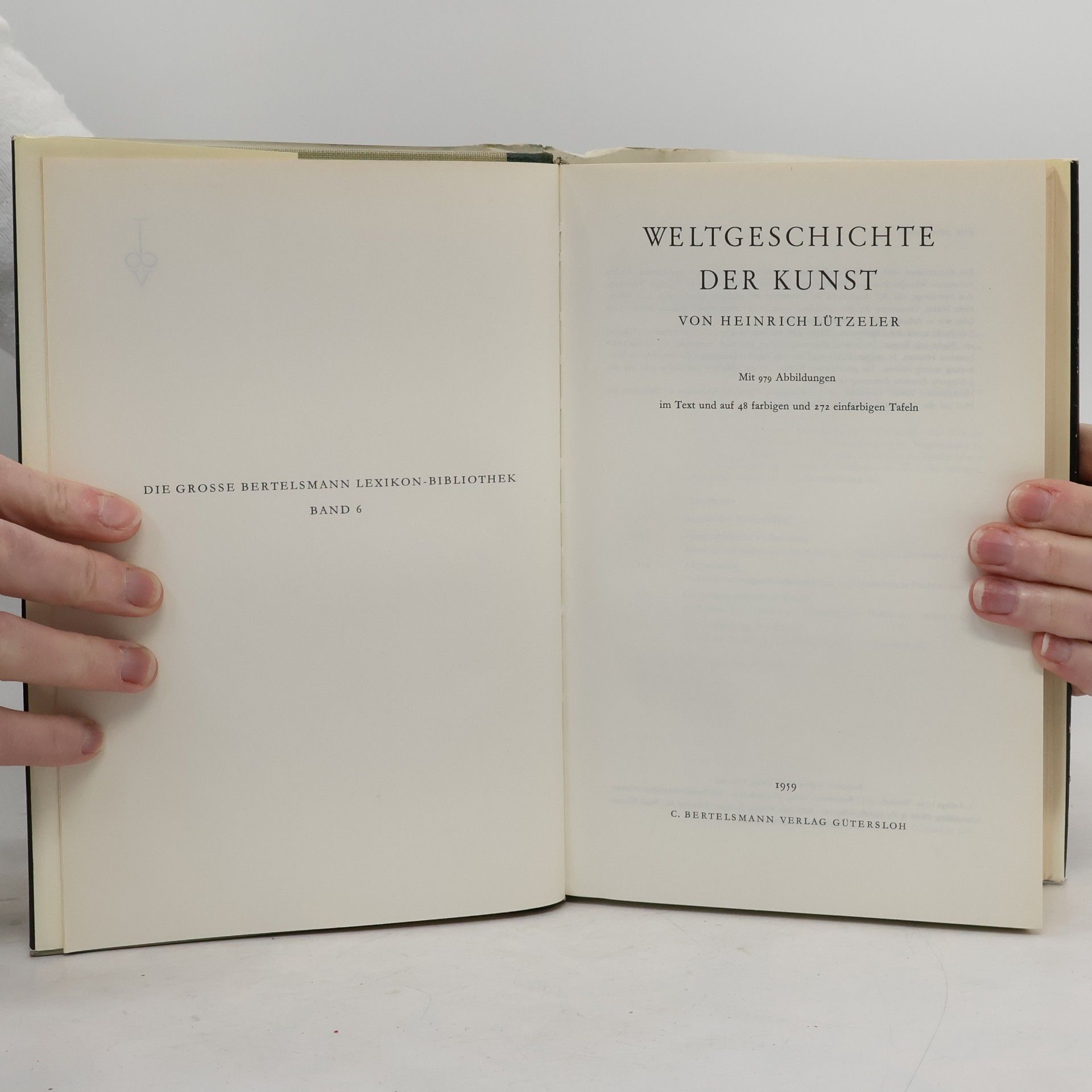 Heinrich Lützeler Weltgeschichte der Kunst