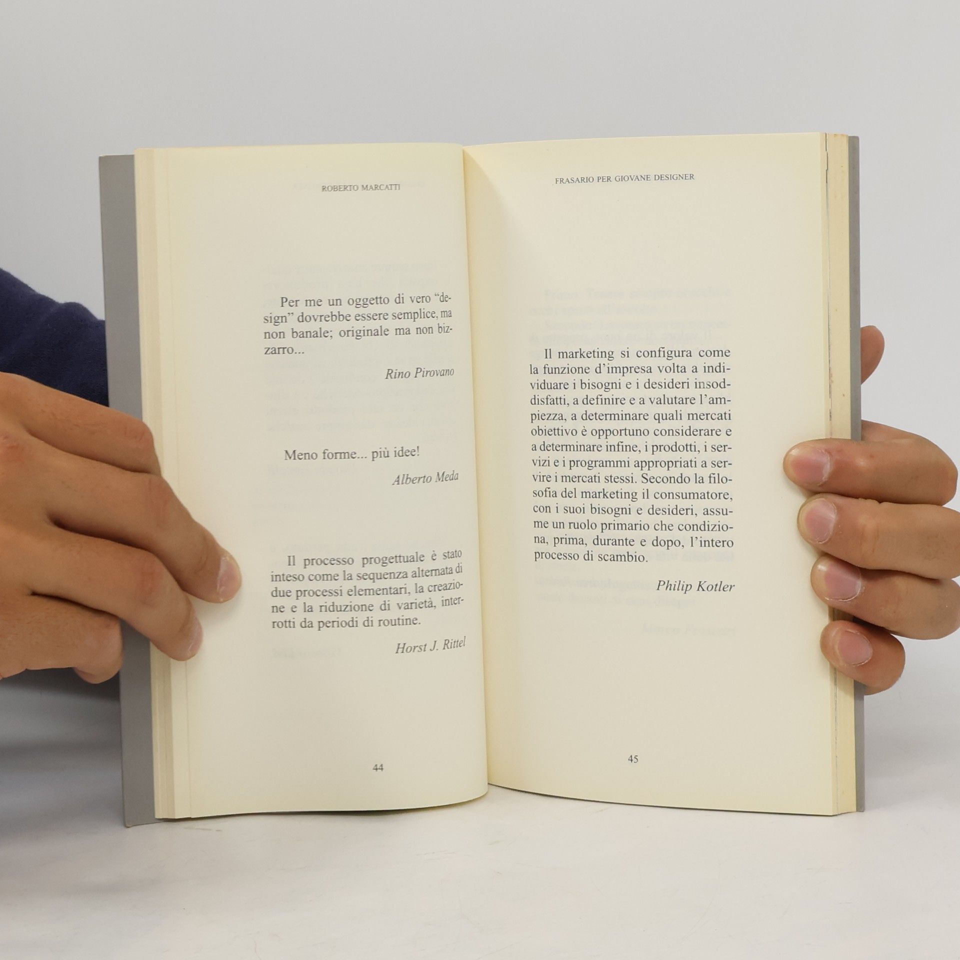 Roberto Marcatti I libri saggi: Frasario per giovane designer