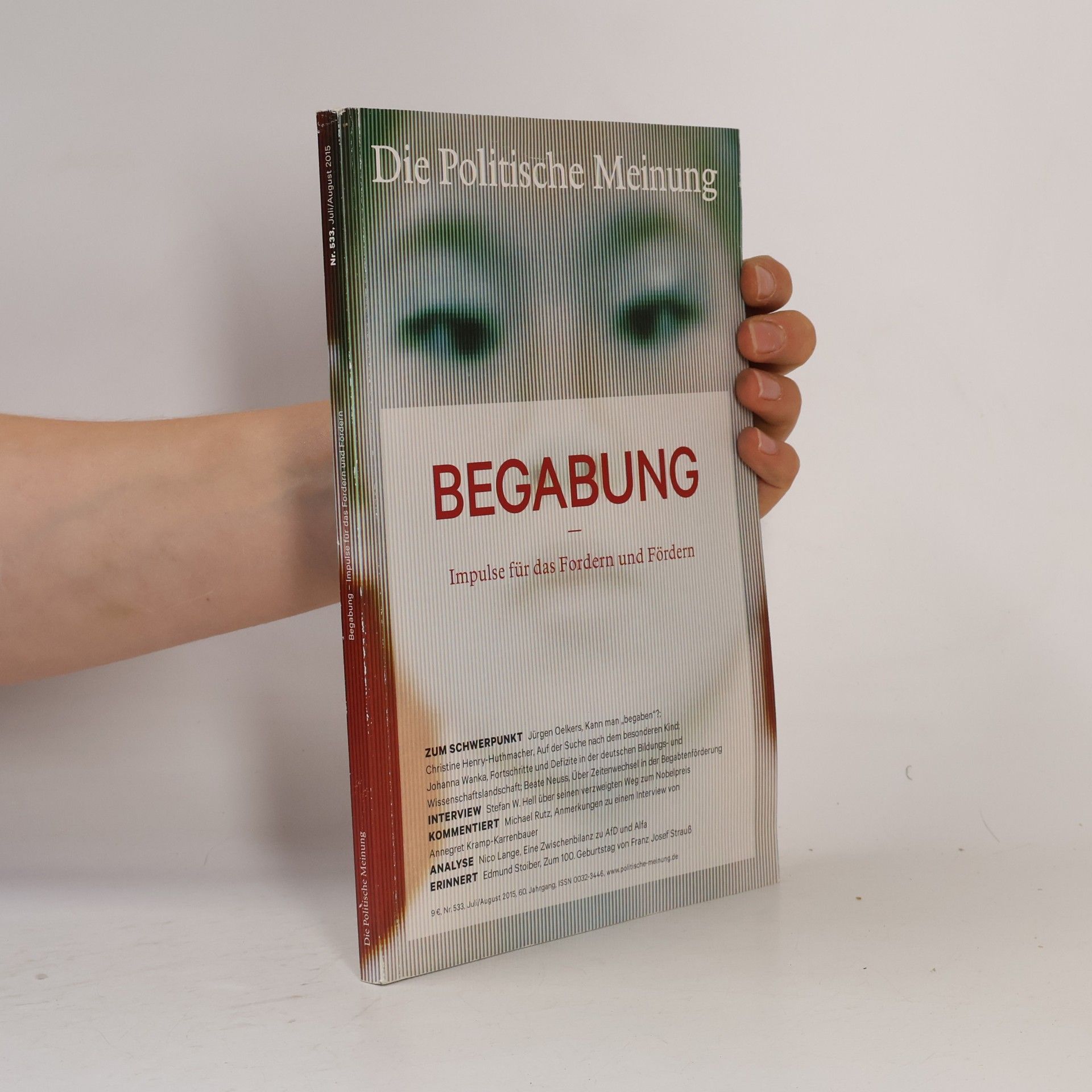 Die Politische Meinung, Nr. 533, Juli/August 2015, 60. Jahrgang