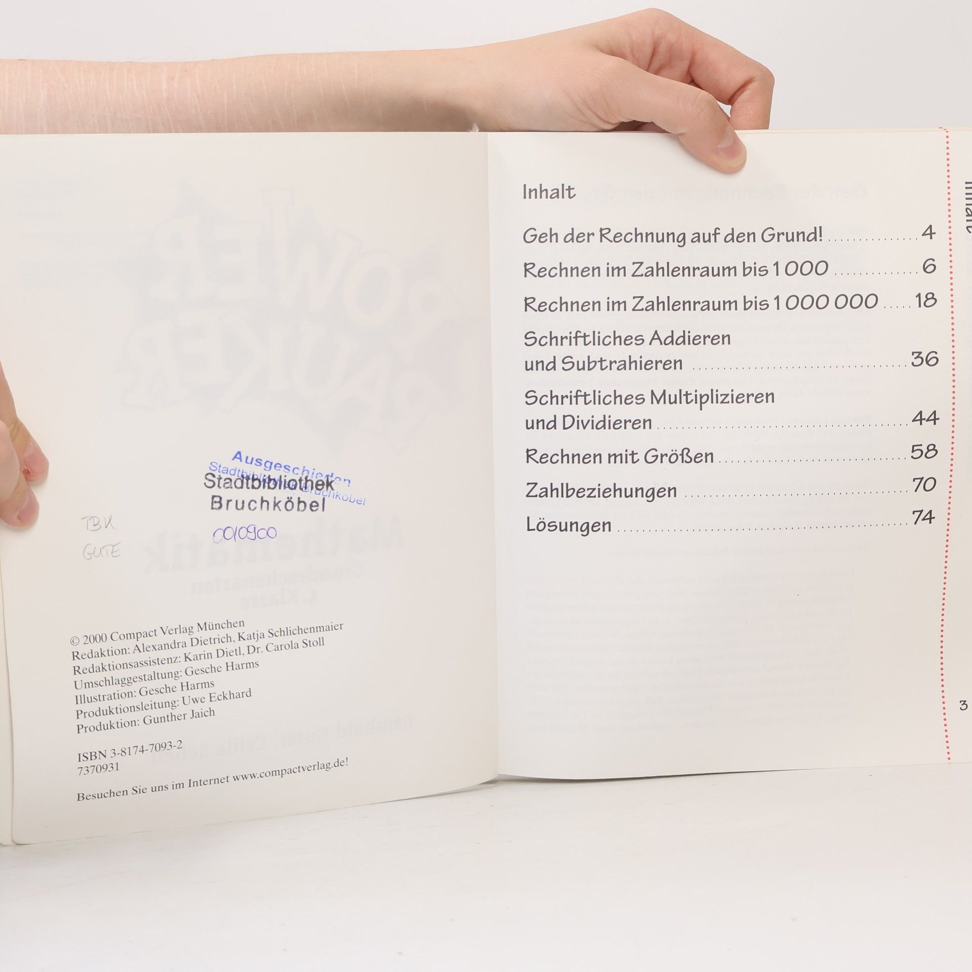 Reinhold Guter Compact Schülerhilfen: Power Pauker, Mathematik Grundrechenarten 4. Klasse