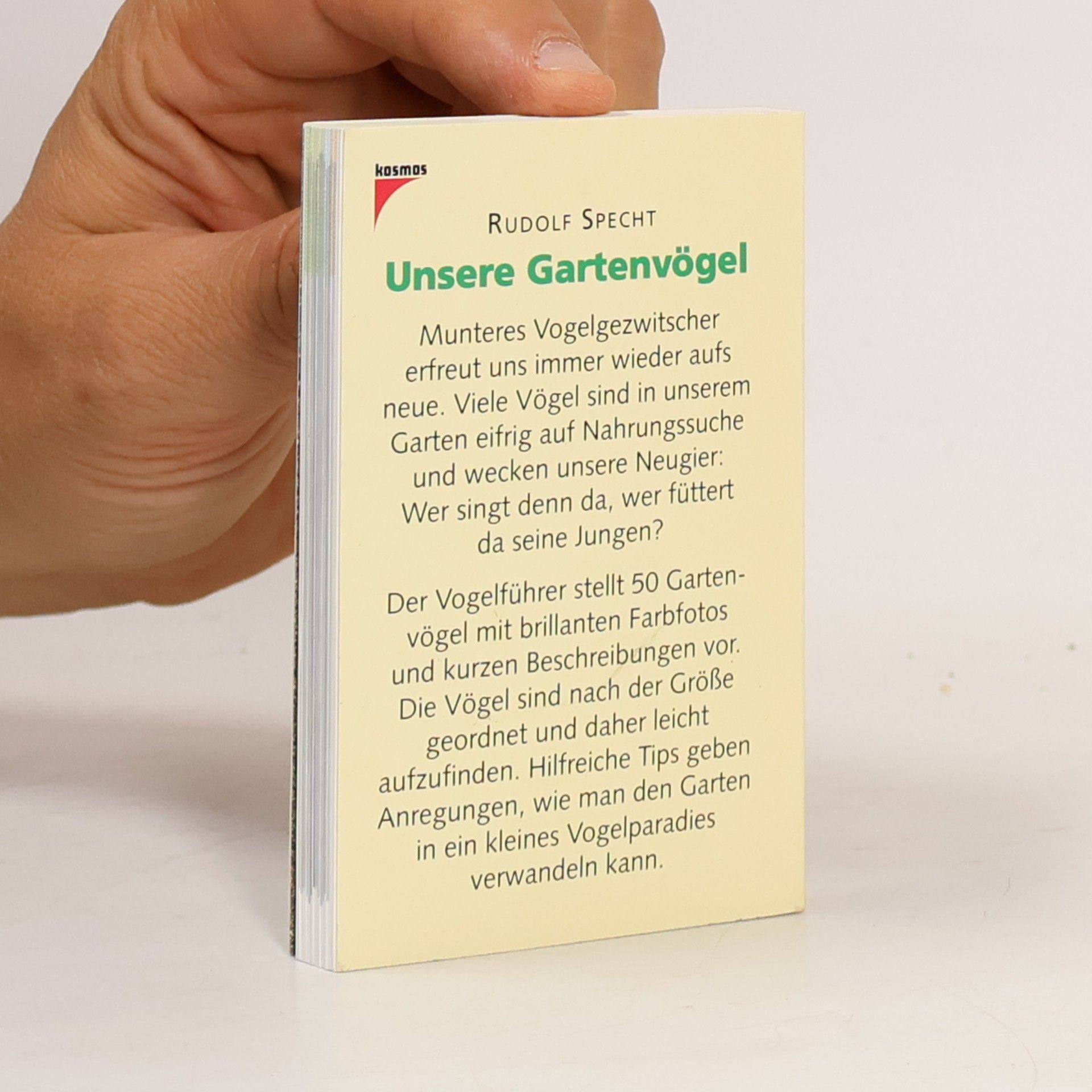 Rudolf Specht Unsere Gartenvögel und ihre Gesänge, m. Cassette