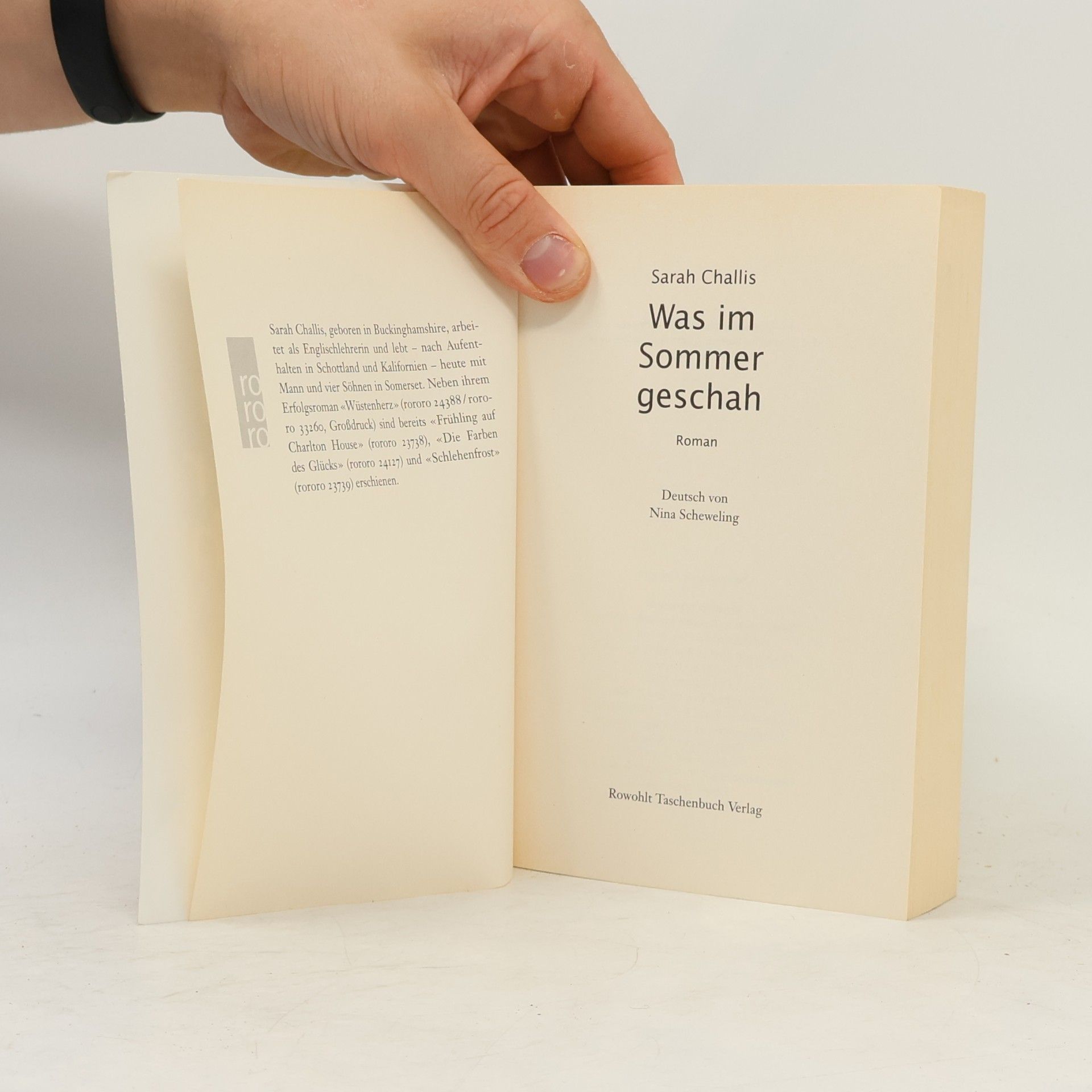 Sarah Challis Was im Sommer geschah