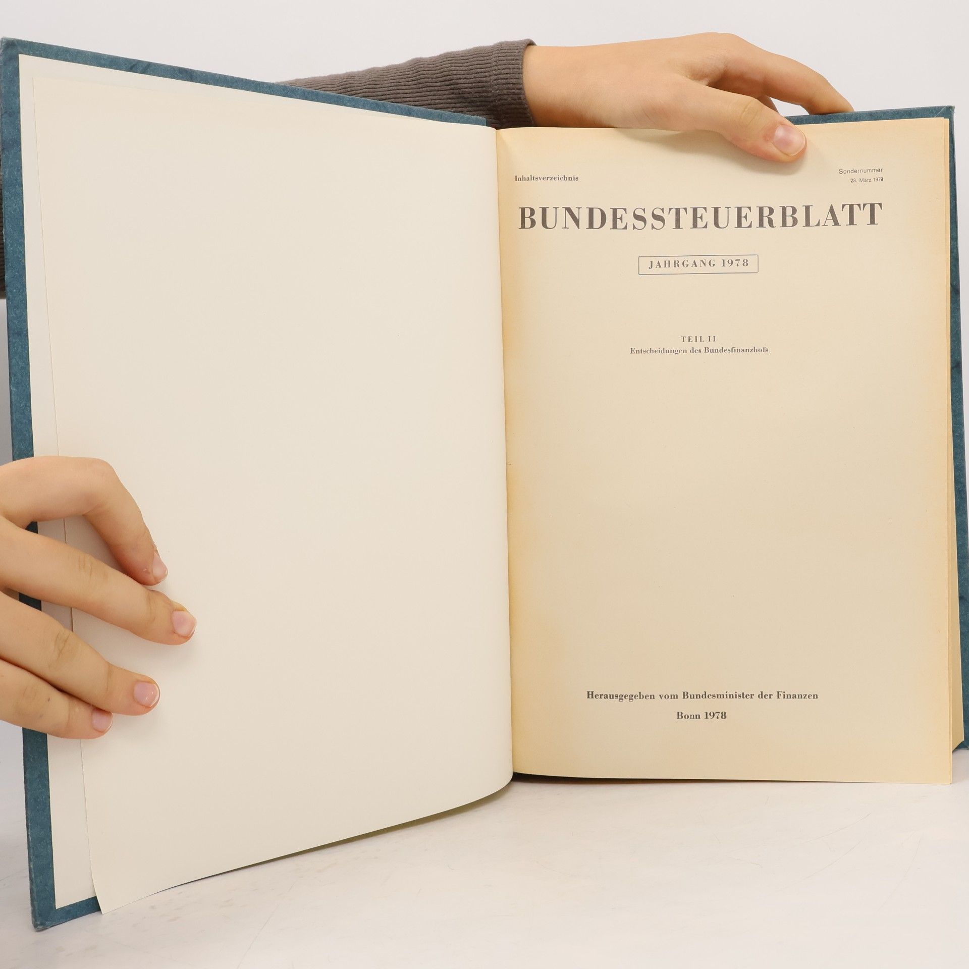 Bundesminister Der Finanzen Bundessteuerblatt II.