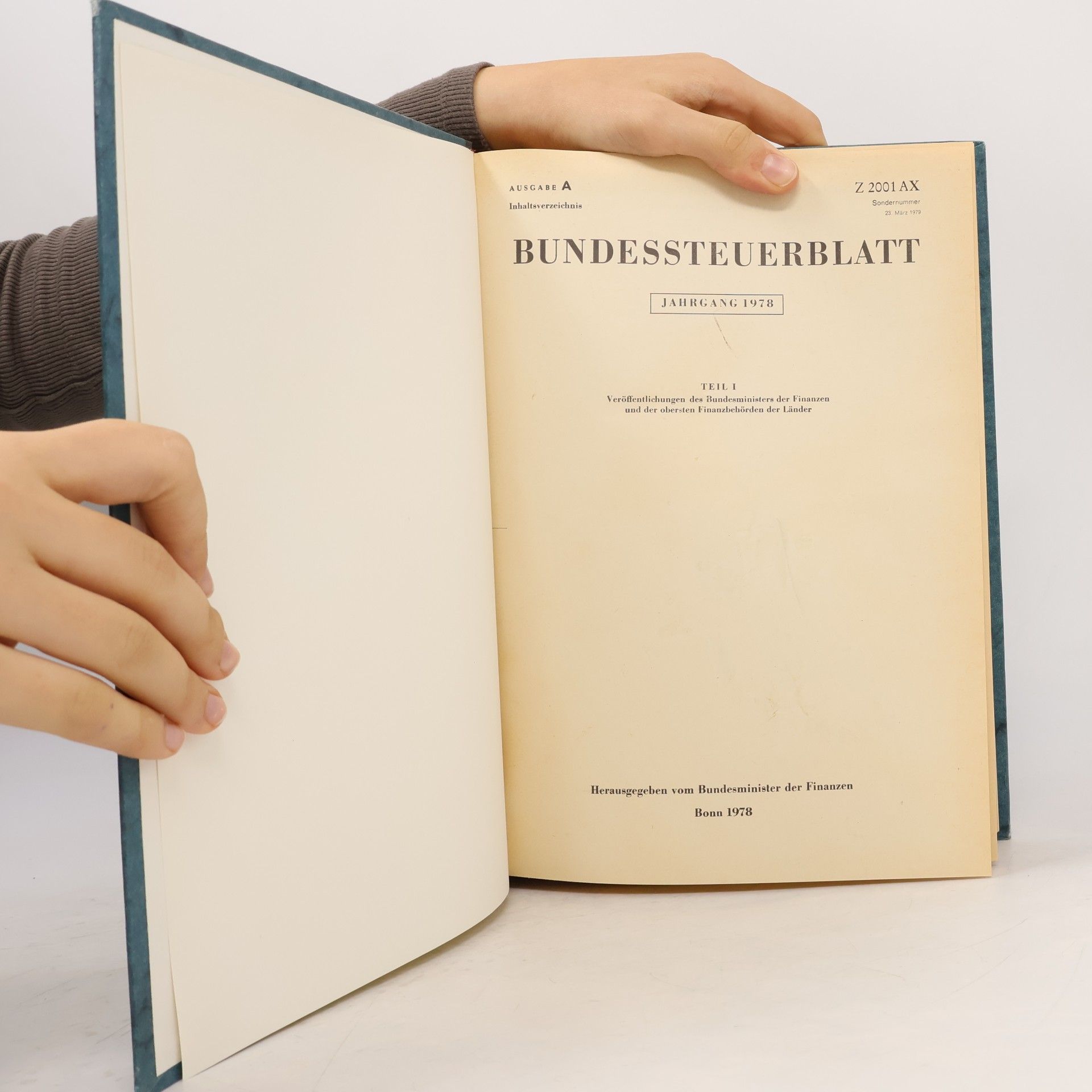 Bundesminister Der Finanzen Bundessteuerblatt 1978 I.