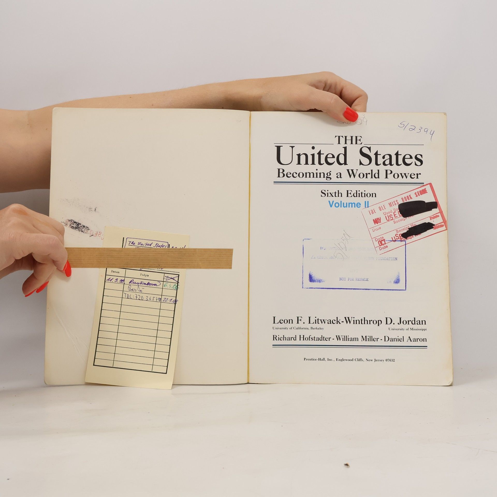Winthrop D. Jordan The United States