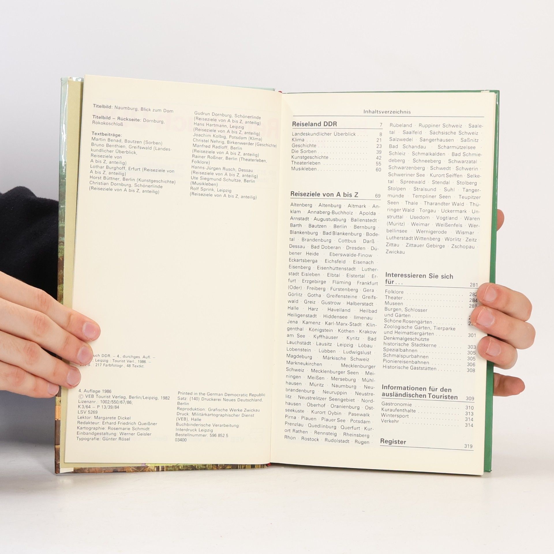 Autorenkollektiv Reisebuch DDR