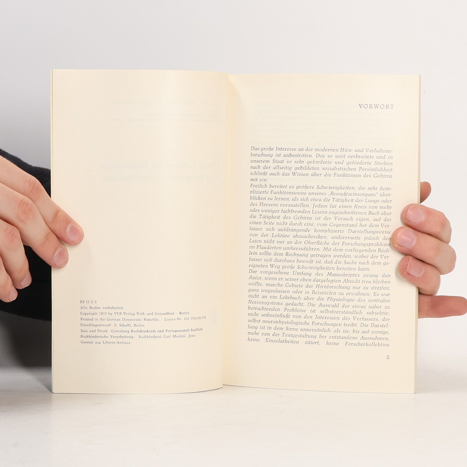 Wolfgang Ruediger Unser Gehirn als Regelungs- und Informationsinstrument