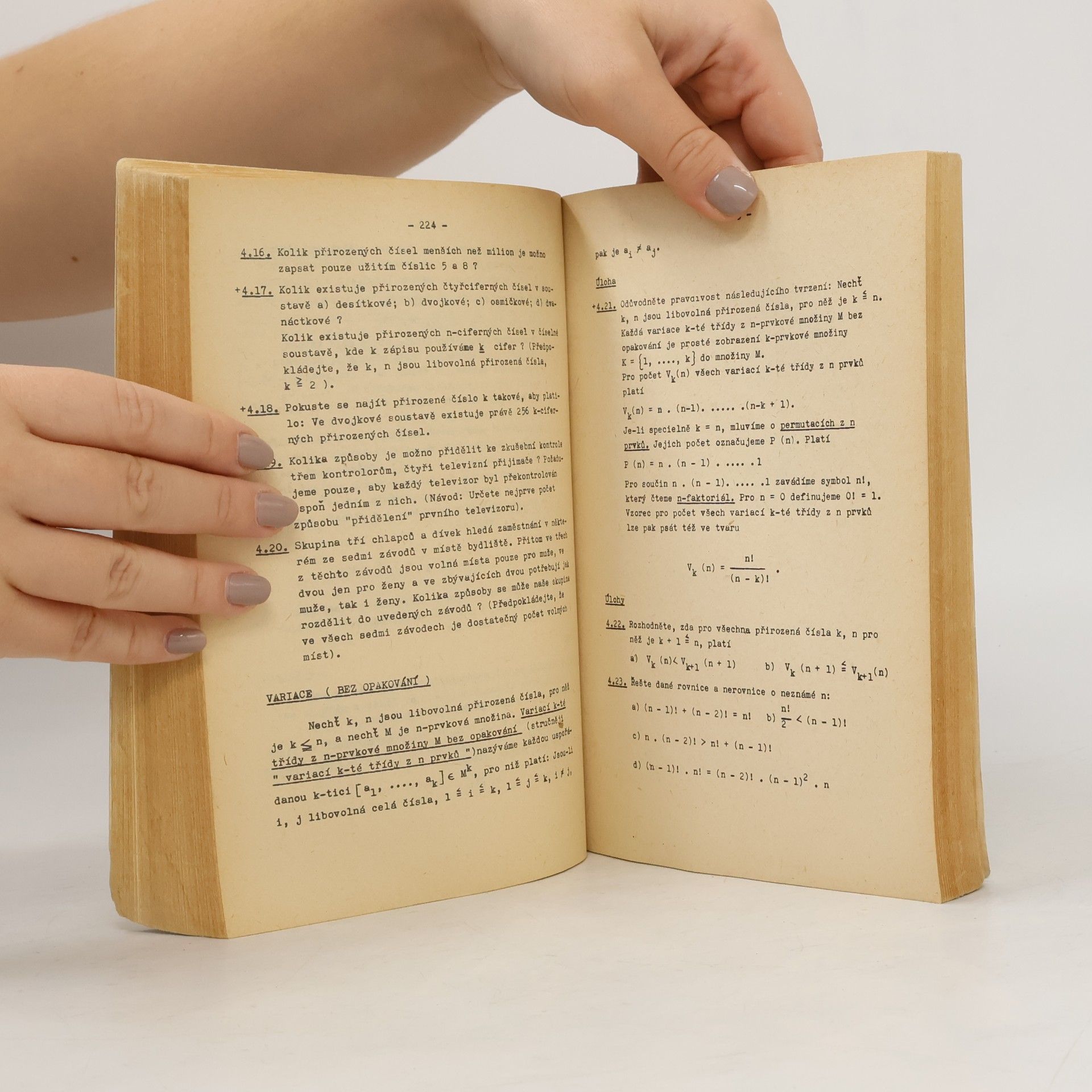 Jan Vyšín Úlohy z matematiky pro IV. ročník gymnázií